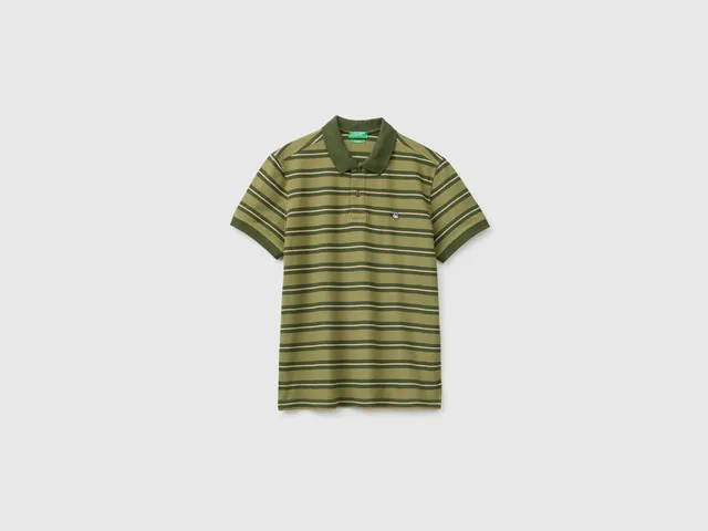 United Colors of Benetton Polo a righe taglia M in cotone biologico