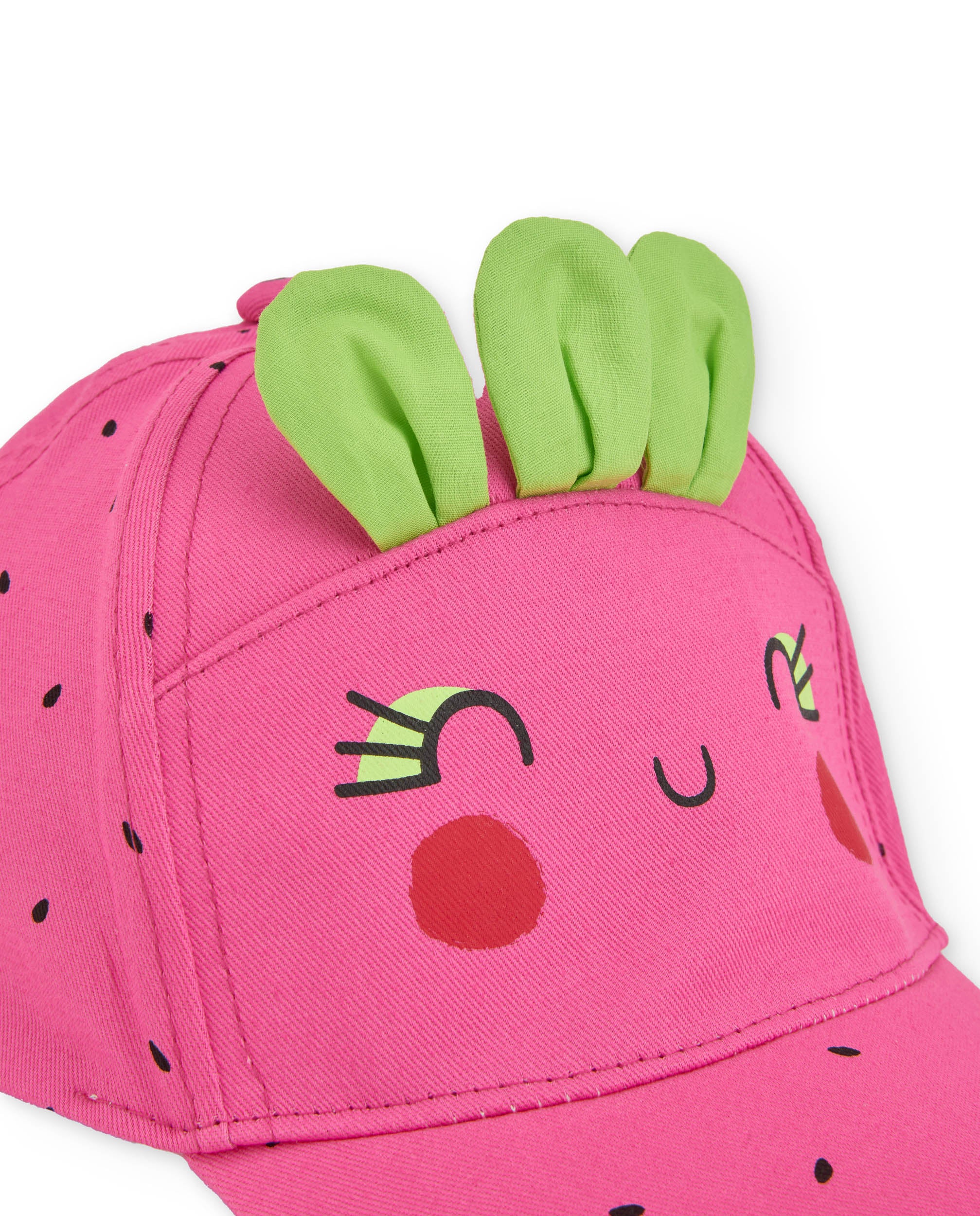 TucTuc Accessori Cappellino Foglioline Rosa Bimba