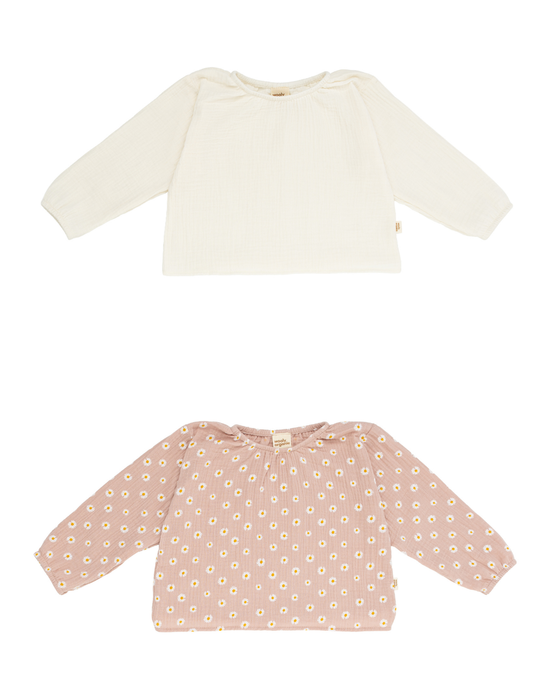 Woolly Organic Blouse camicia mussola cotone organico Ecru