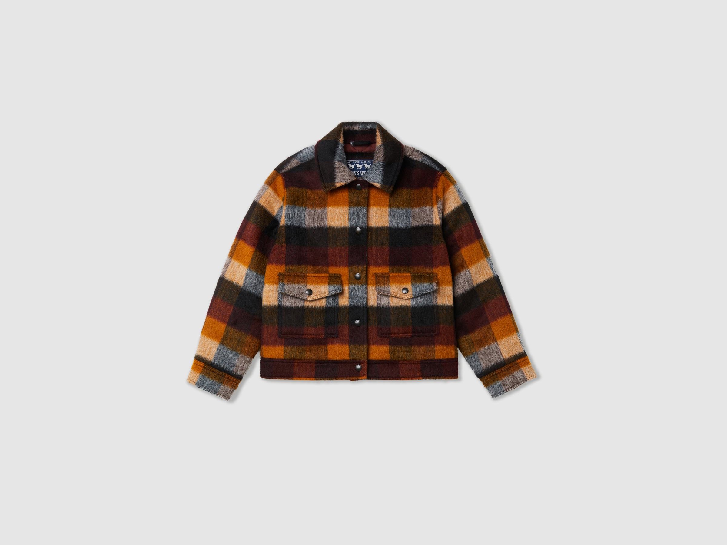 United Colors of Benetton Checked rider jacket giacca M quadri lana