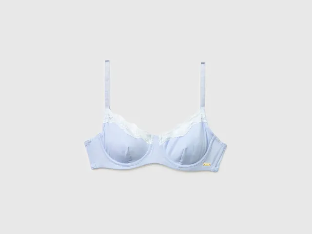 United Colors of Benetton reggiseno seta e pizzo coppa C