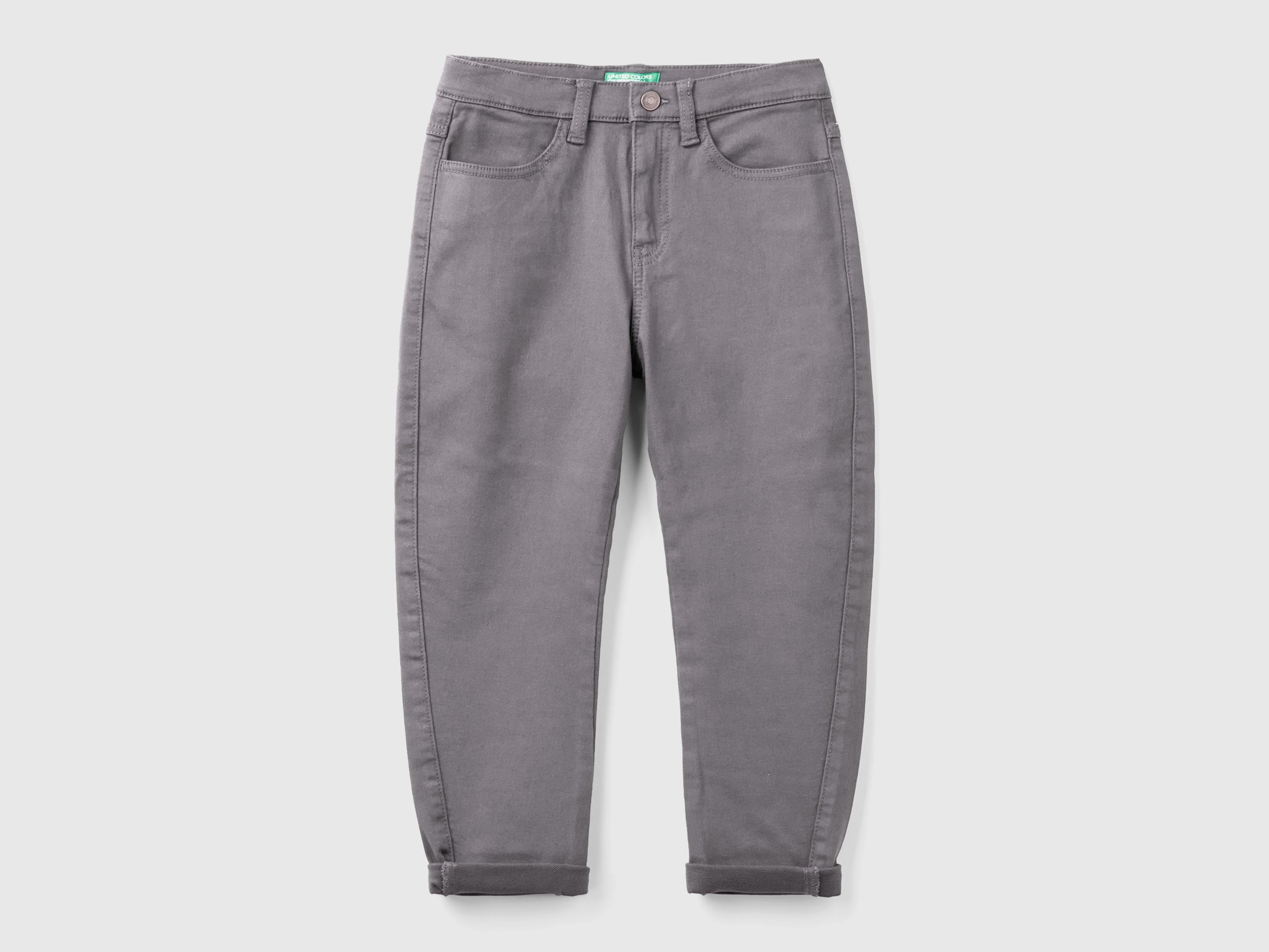 Benetton Trousers Pantalone carrot fit cotone elasticizzato