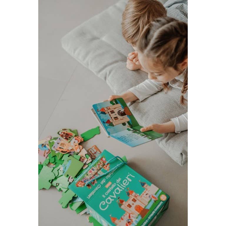 Sassi Q-Box Castello Cavalieri Puzzle 40 Pezzi 4+ Anni