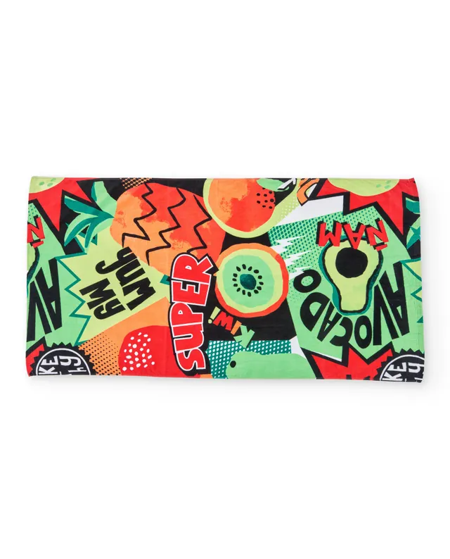 TucTuc Asciugamani telo mare frutti asciugamano verde