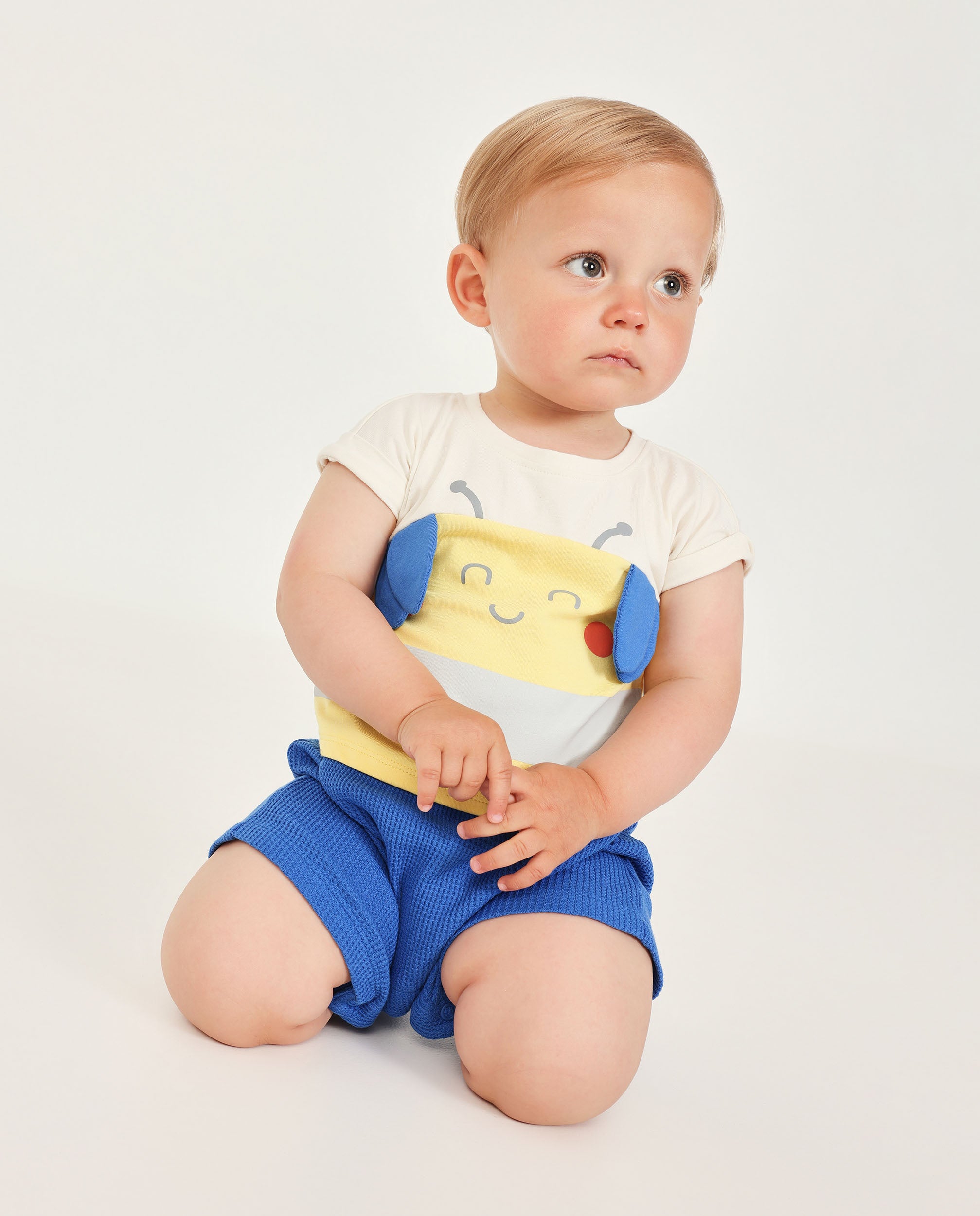 TucTuc Tutine pagliaccetto maglia apina blu 3-6 mesi
