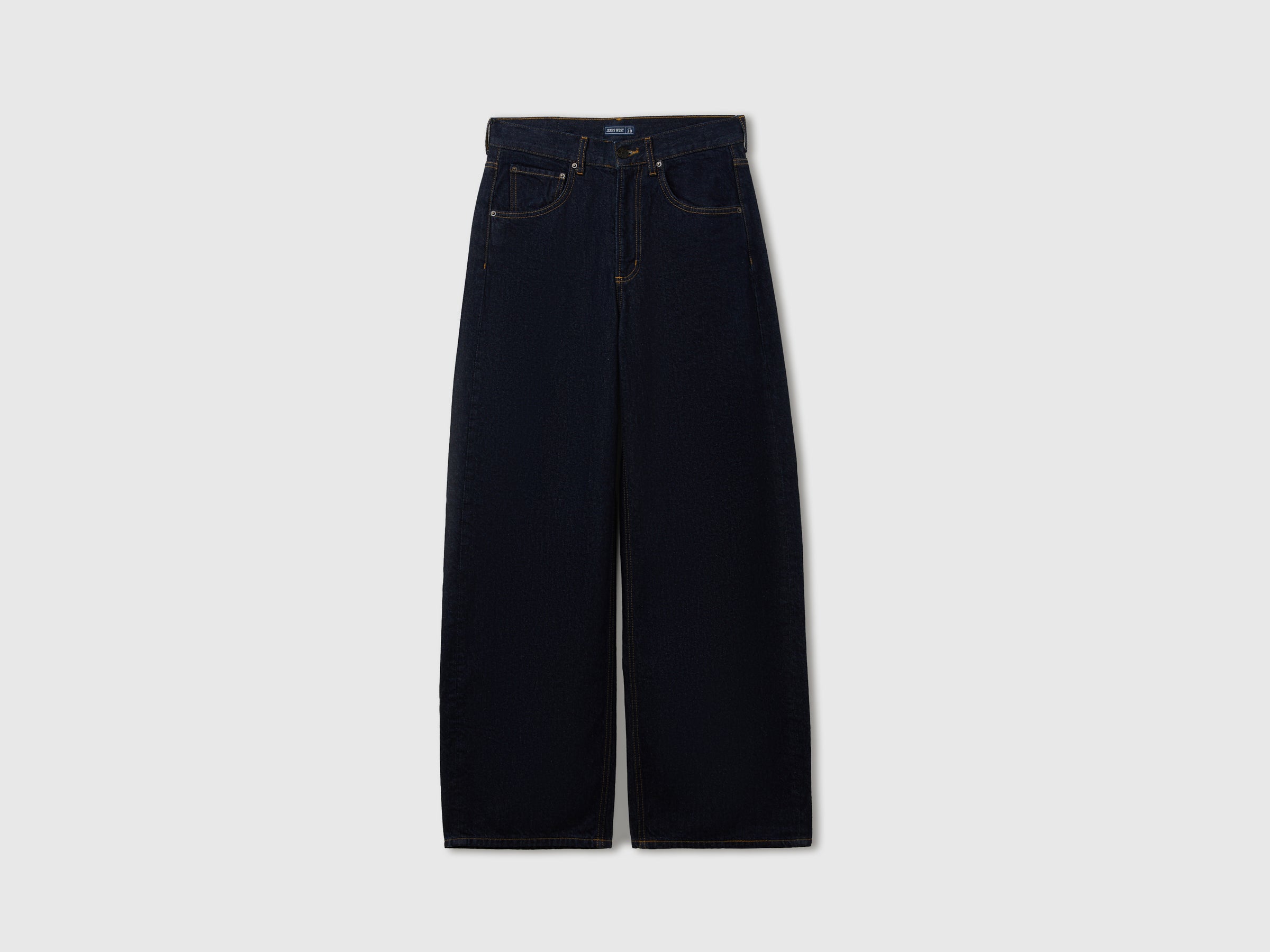 Benetton Jeans 4MJXNE006_901 jeans larghi cotone rinse