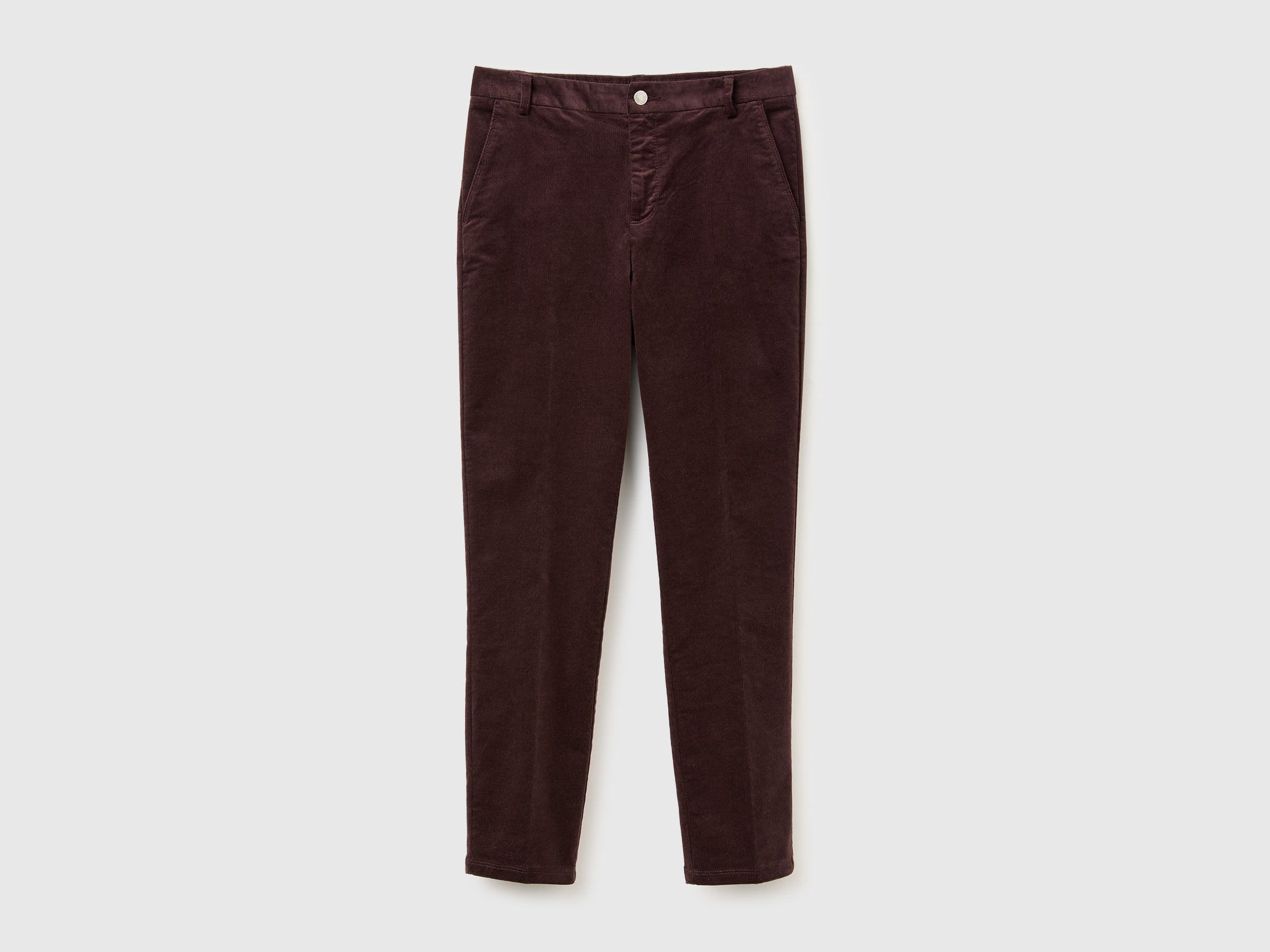 United Colors of Benetton Pantaloni chino velluto elasticizzato