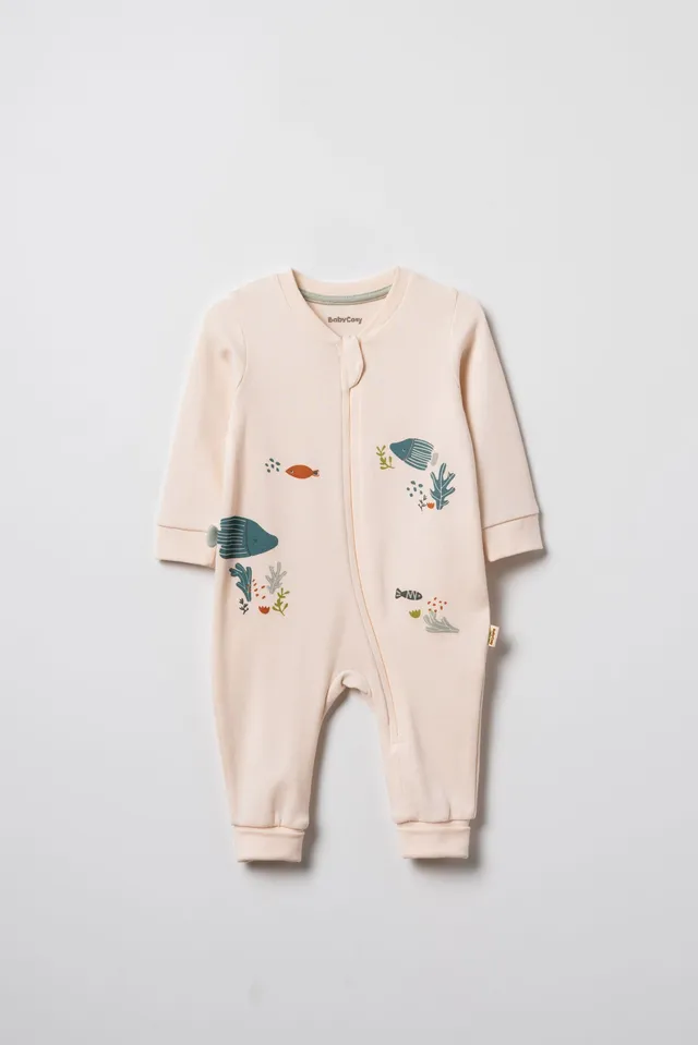 Kocarcia Babycosy Tutina zip cotone organico 0-3 mesi 56cm