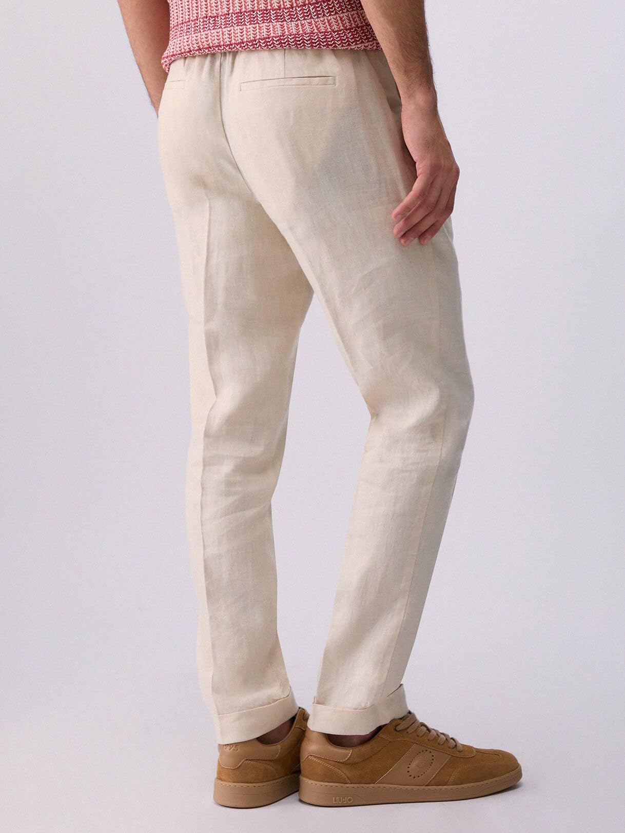 Liu Jo Pantaloni 100% Lino Uomo Taglia 44