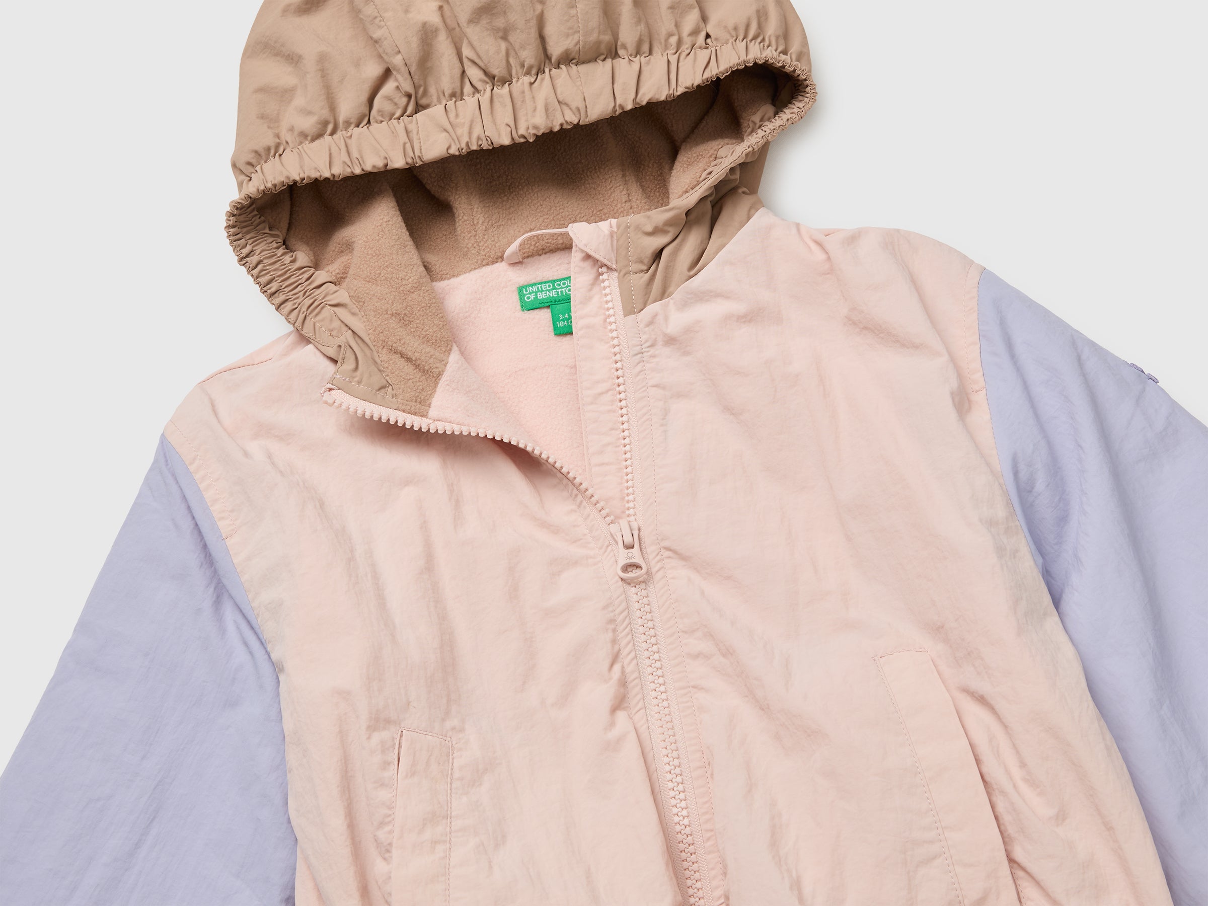 United Colors of Benetton Nylon jacket with hood giacca bimbo 104