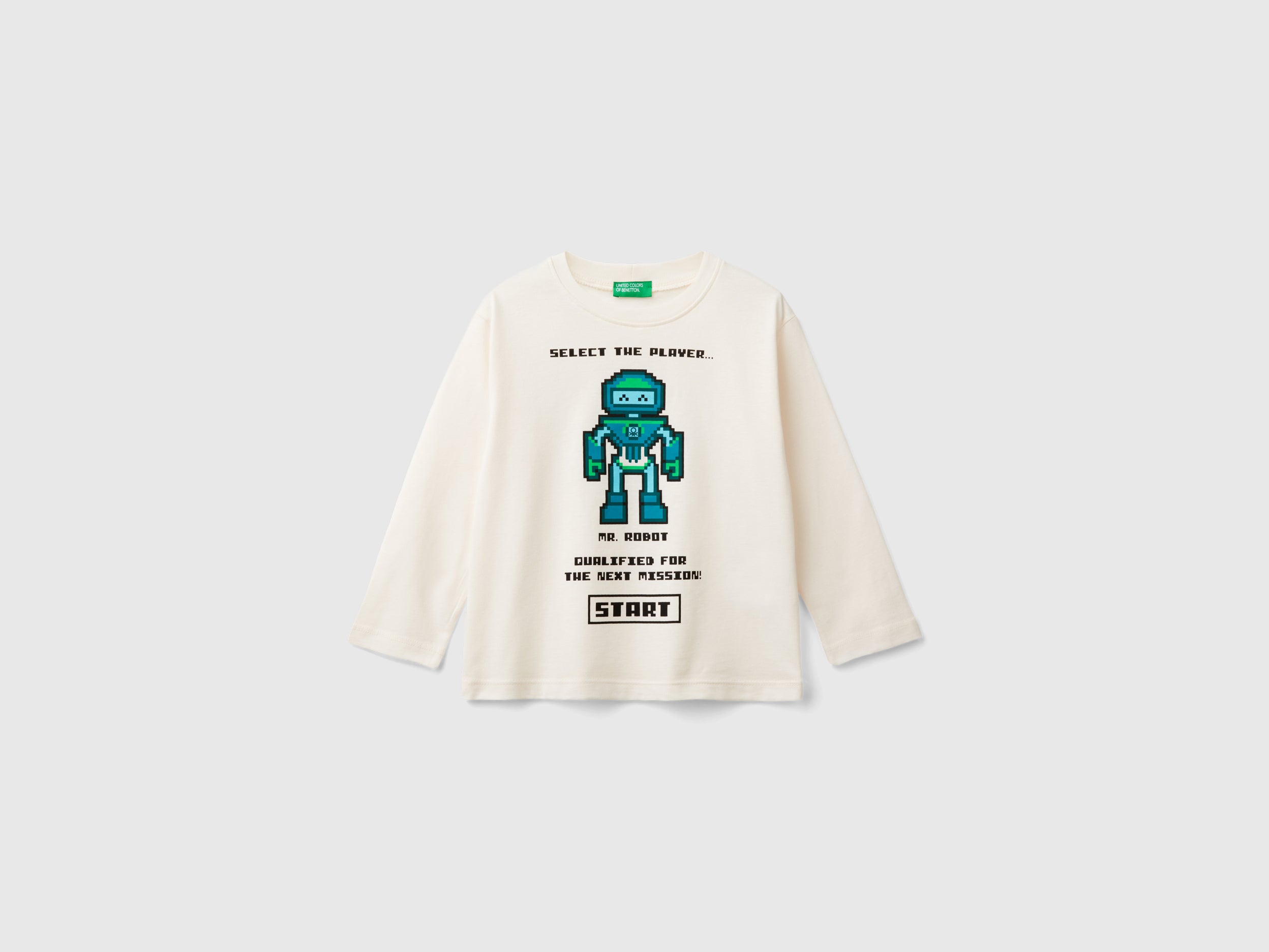 United Colors of Benetton t-shirt stampa cotone organico 98