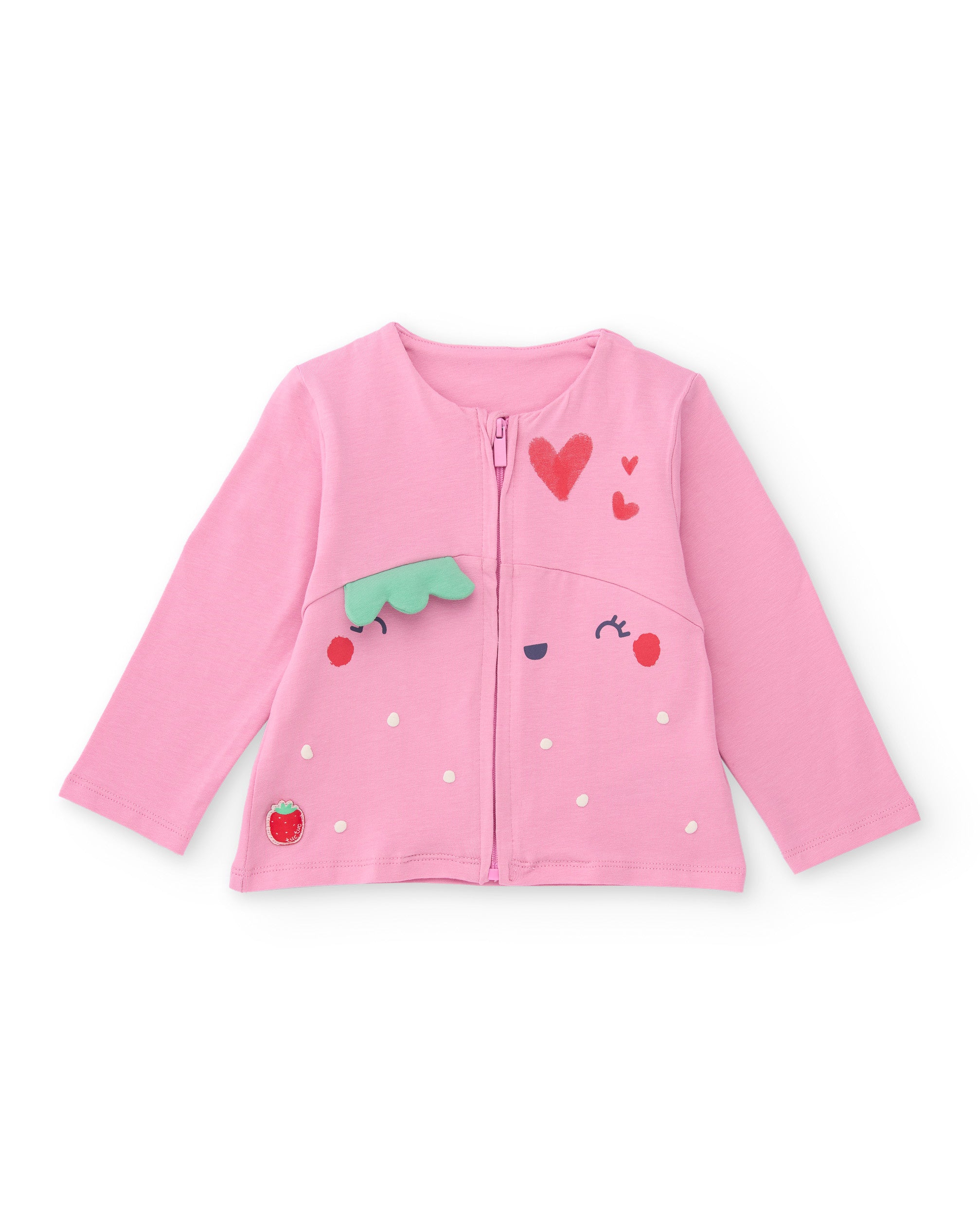 TucTuc Completi Completino Neonata Rosa Tre Pezzi Frutta