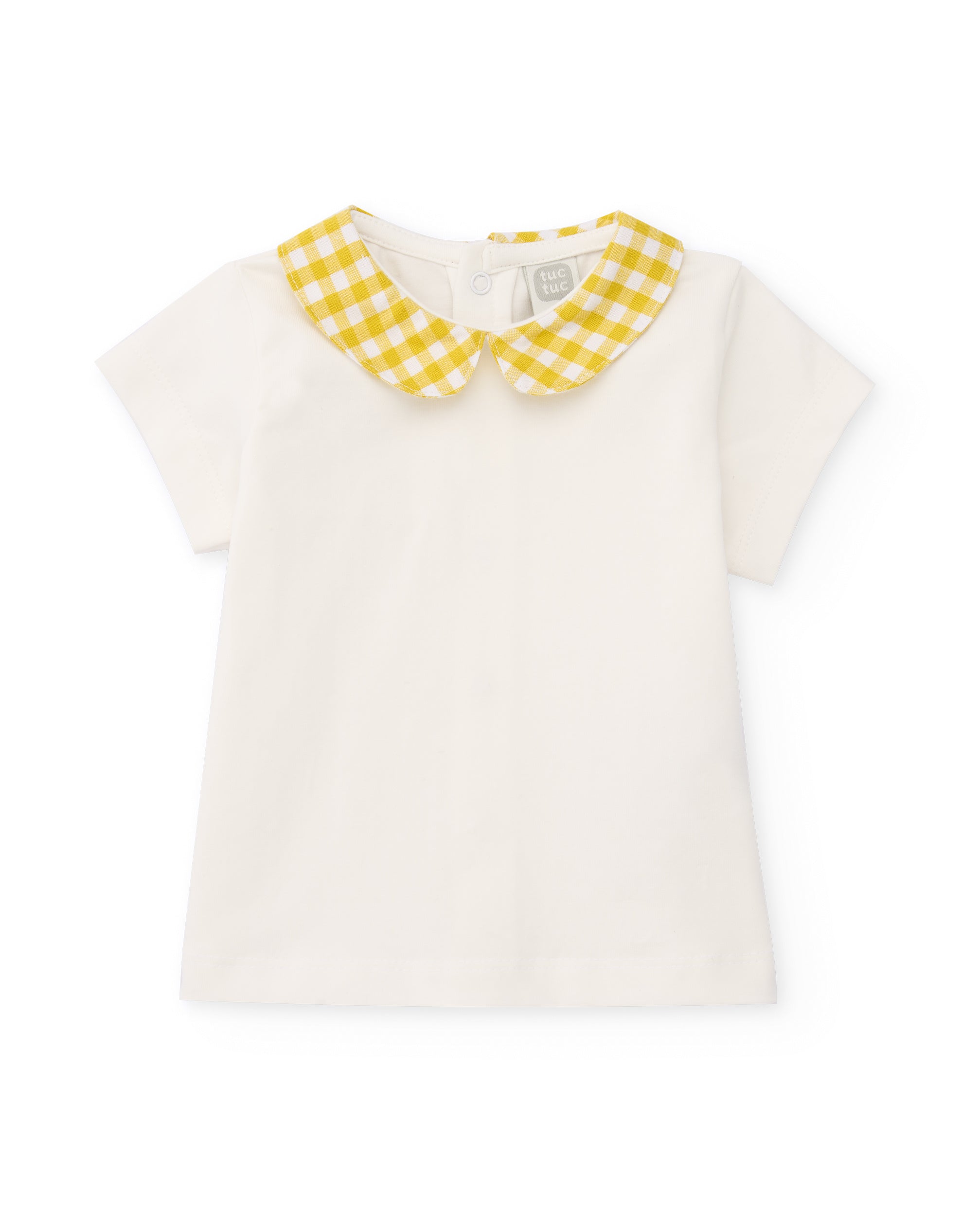 TucTuc Completi Completo neonata giallo vichy 2 pezzi