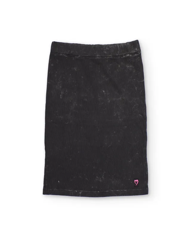 TucTuc Gonne Gonna bambina coste grigio scuro elasticizzata
