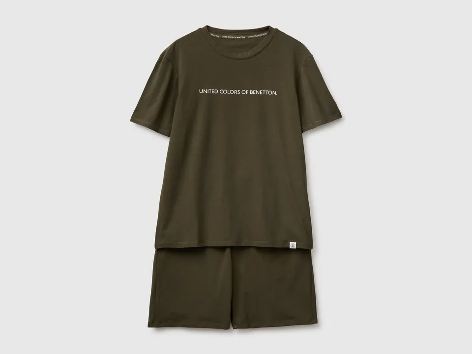 United Colors of Benetton pigiama corto pigiama cotone elasticizzato