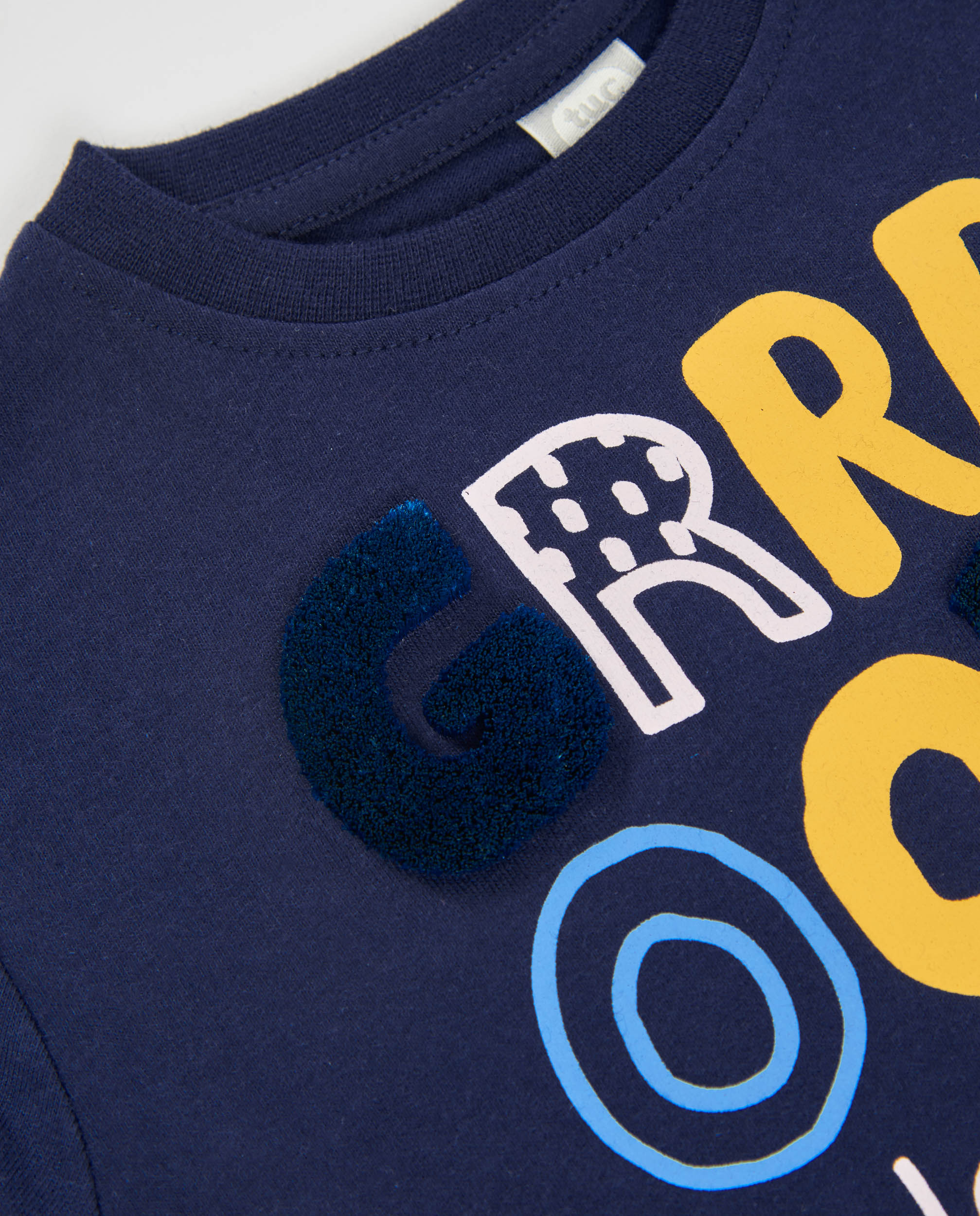 TucTuc Magliette maglia bambino navy stampa cotone