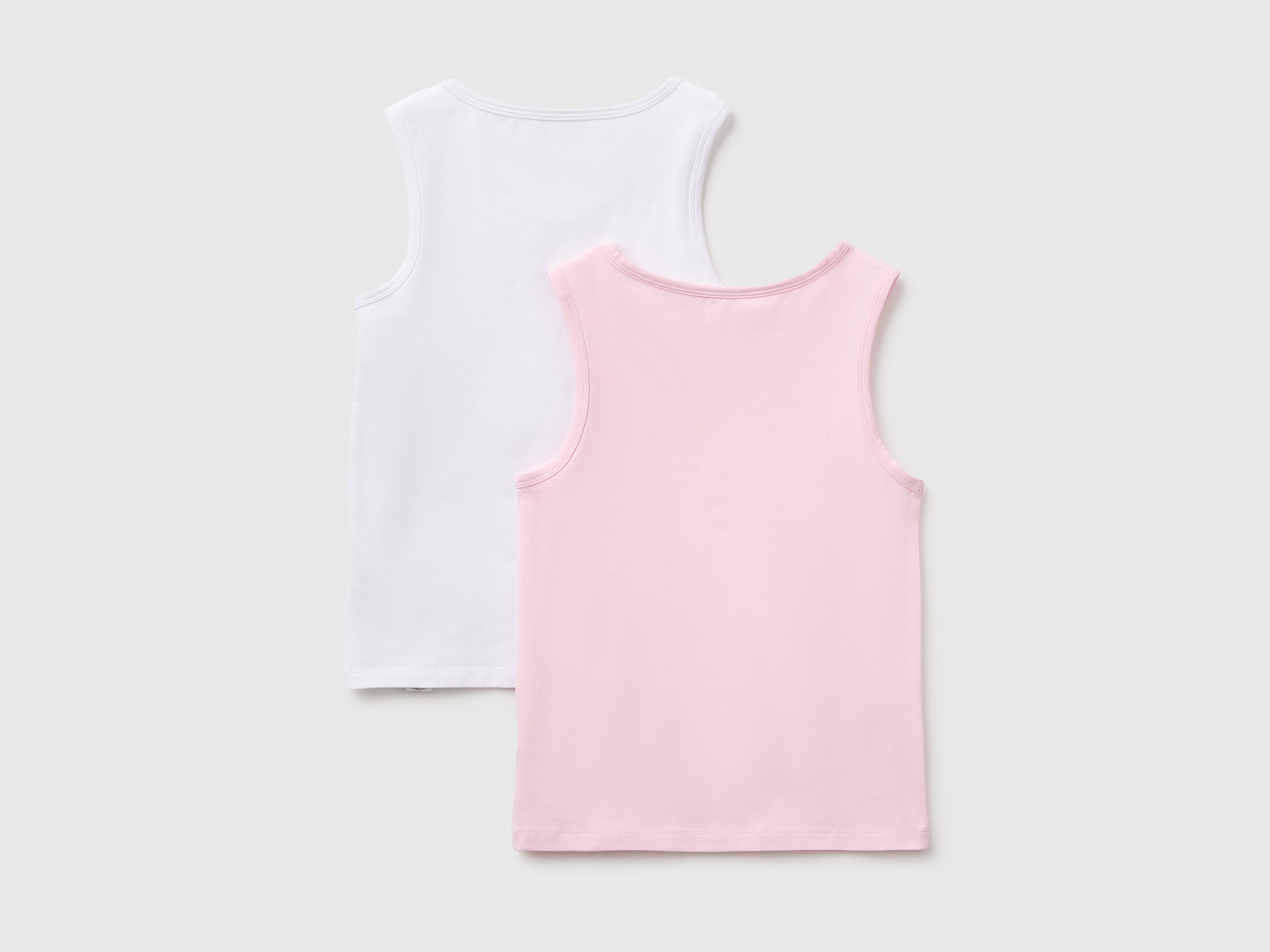 United Colors of Benetton canottiera cotone elasticizzato 2 pezzi