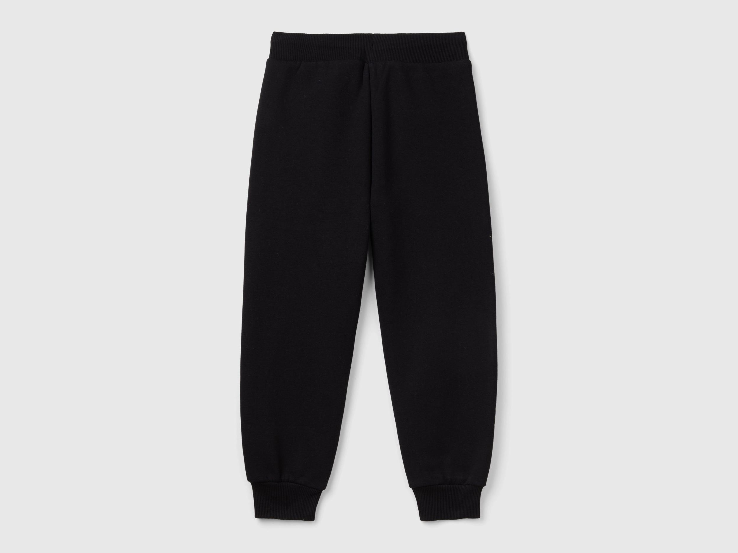 United Colors of Benetton Pantaloni Tuta Felpa Cotone Stampa Frontale