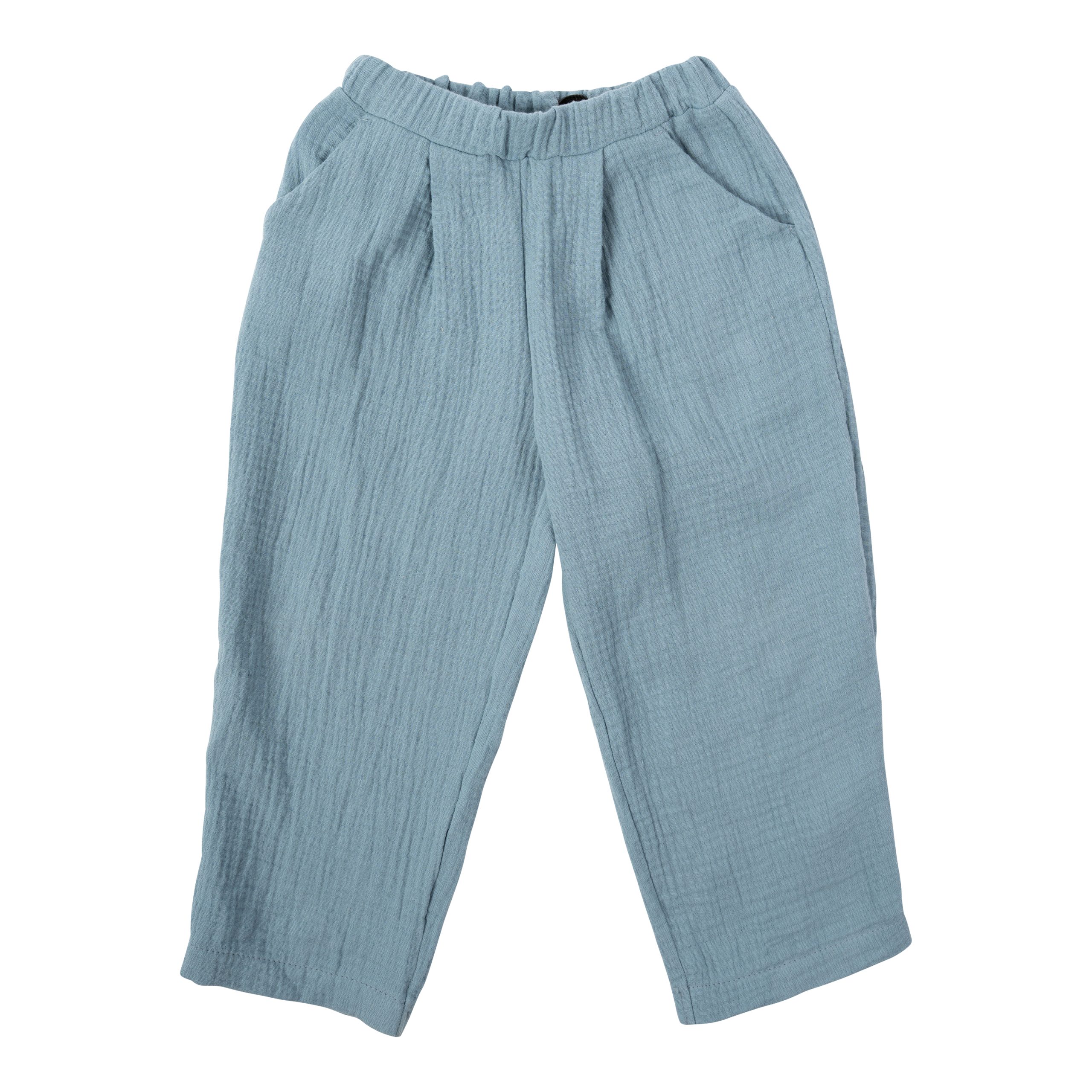 Woolly Organic SS26 Pantaloni Bimbo Mussola Cotone Bio