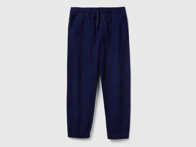 United Colors of Benetton joggers cotone elasticizzato coulisse