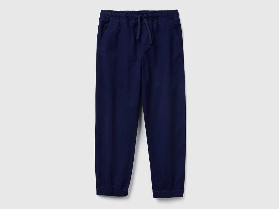 United Colors of Benetton joggers cotone elasticizzato coulisse