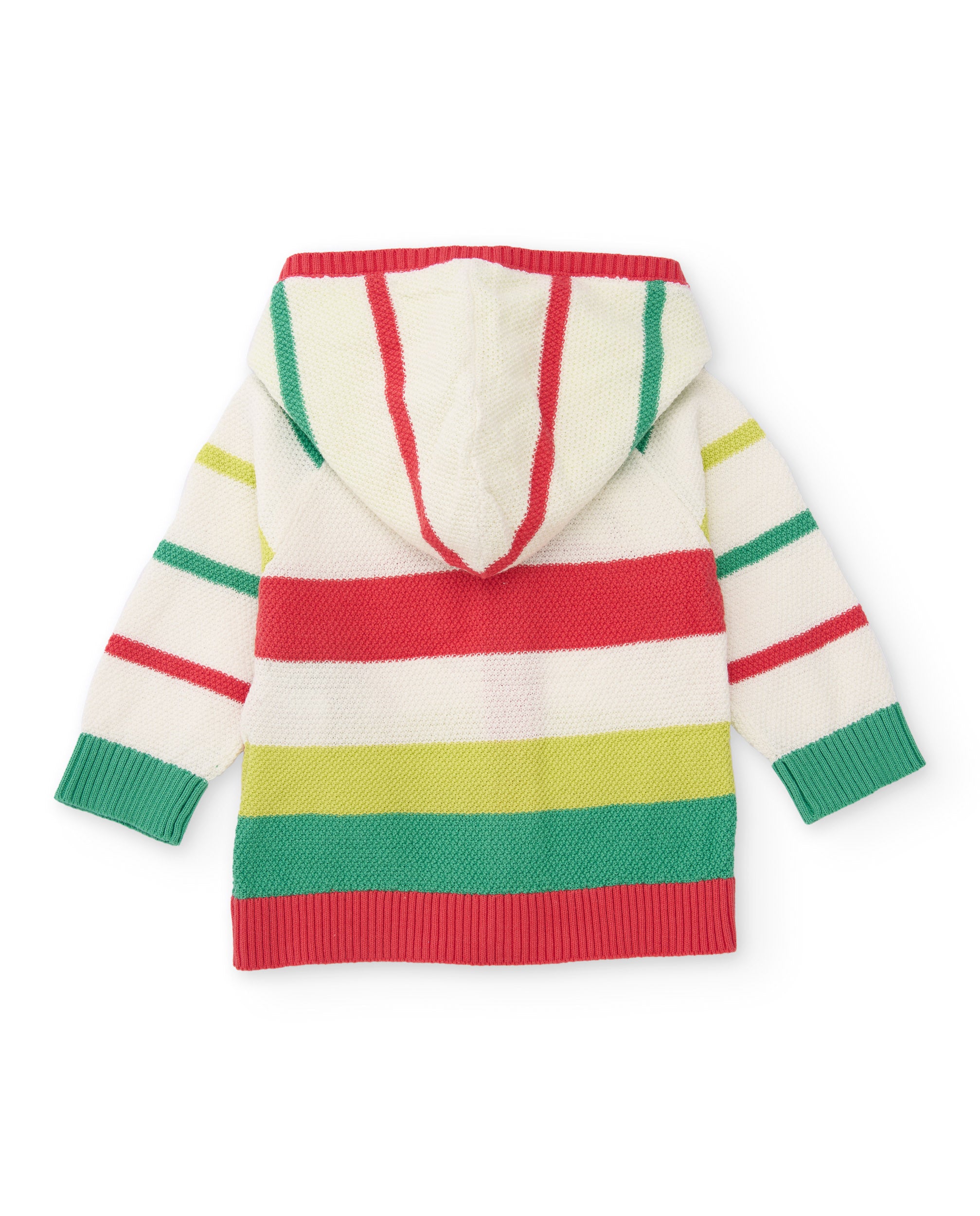 TucTuc Maglioni Cardigan Neonato Crudo Righe Frutta