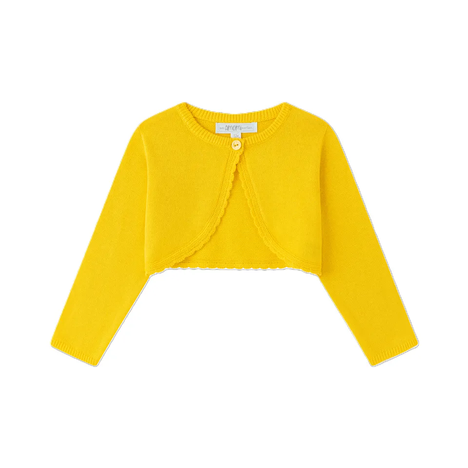 Kocarcia Kokarcia Bolero Maglia Giallo 6-9 Mesi Cotone