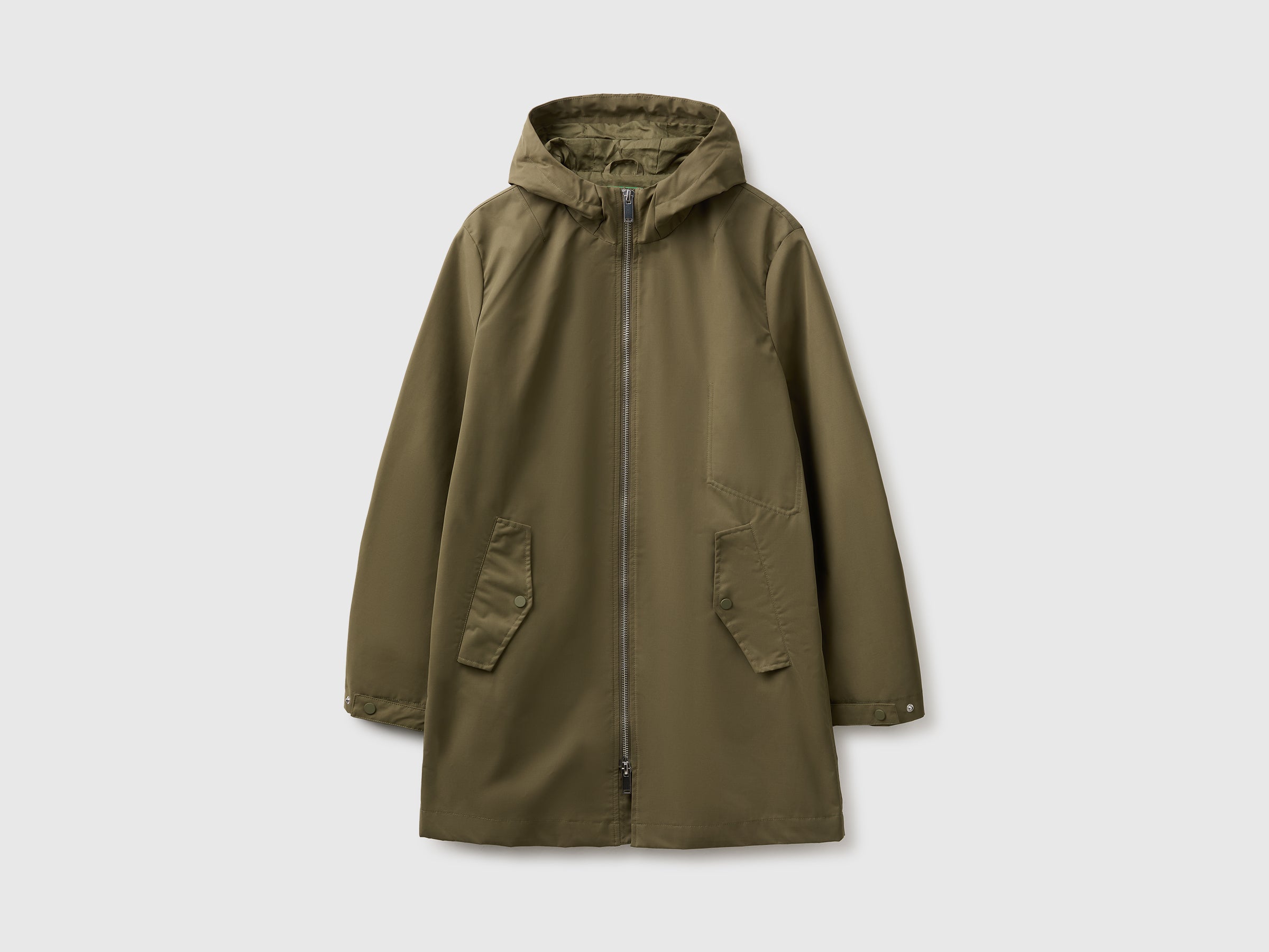 United Colors of Benetton Parka Misto Cotone Giacca con Cappuccio