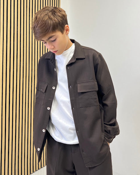 Sottosopra ANB6035 camicia viscosa testa di moro 14 anni