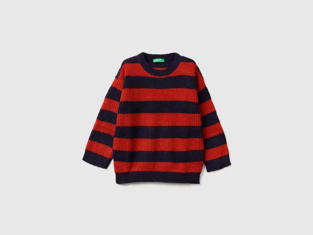 United Colors of Benetton Maglione Righe Girocollo Cotone 104