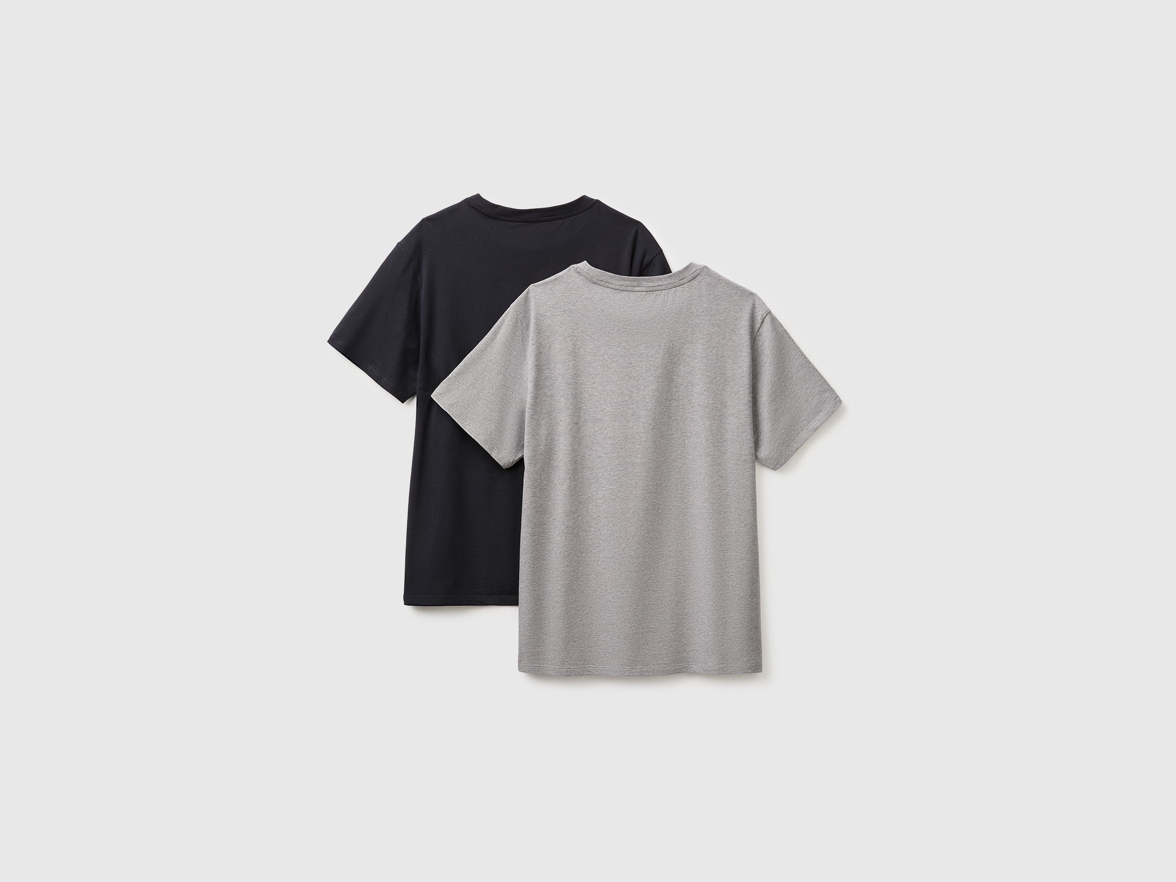 United Colors of Benetton Canottiere cotone elasticizzato grigio nero