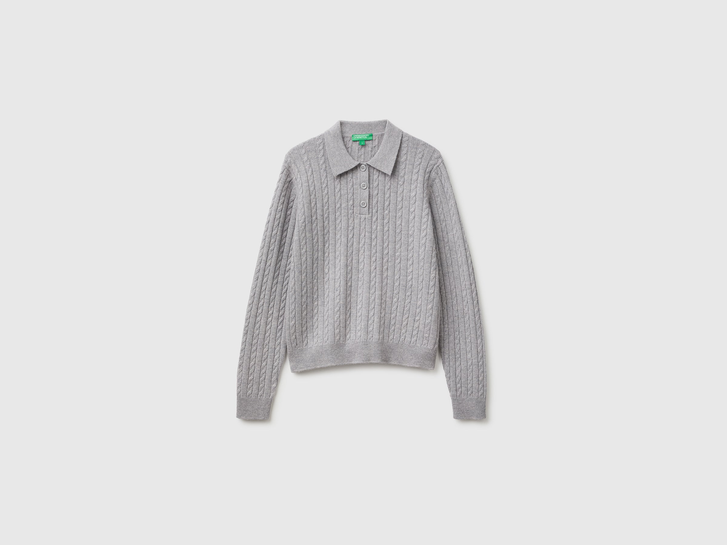 United Colors of Benetton Polo Treccine Maglione Lana Taglia M