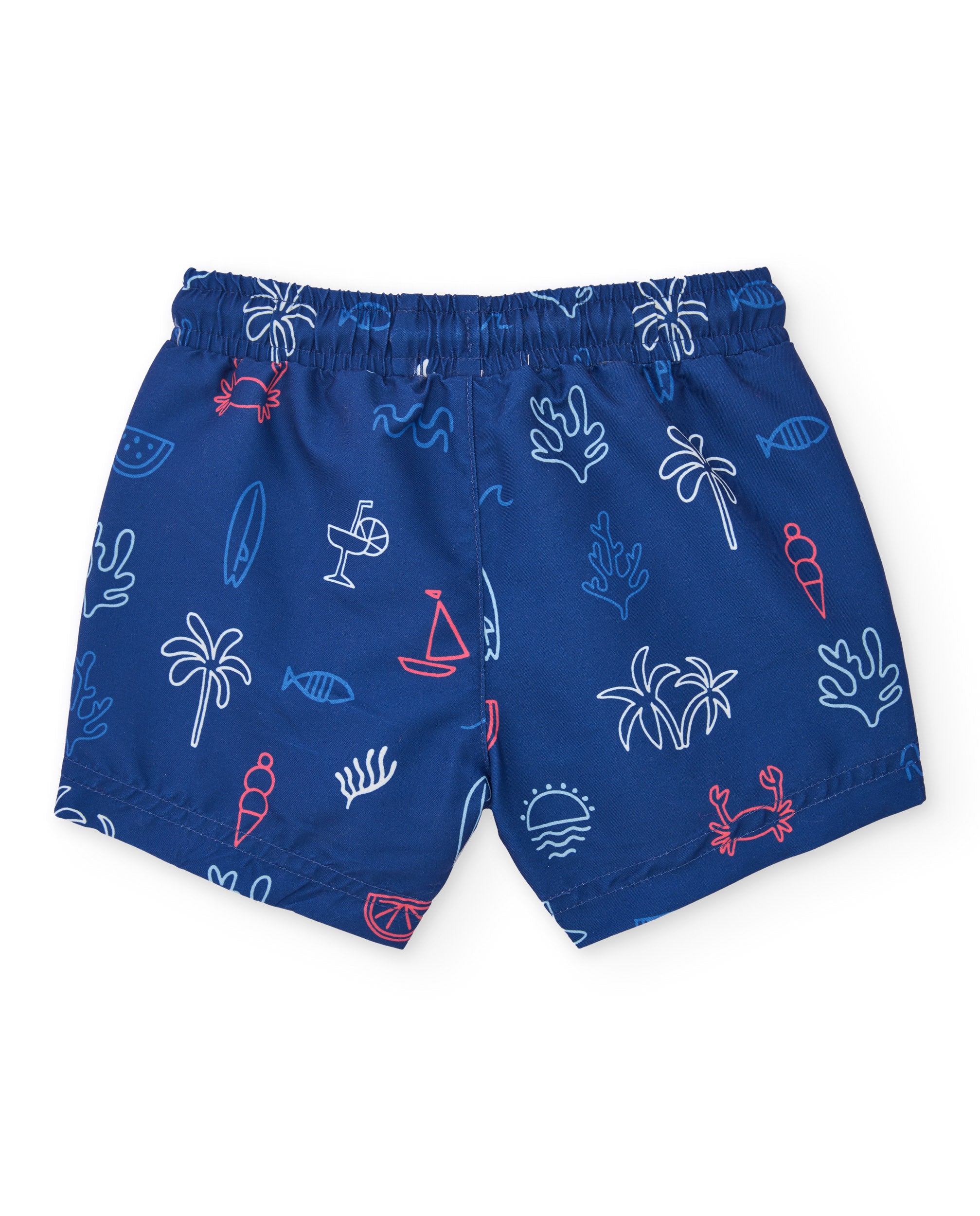 TucTuc Costumi Da Bagno boxer bambino navy stampa mare