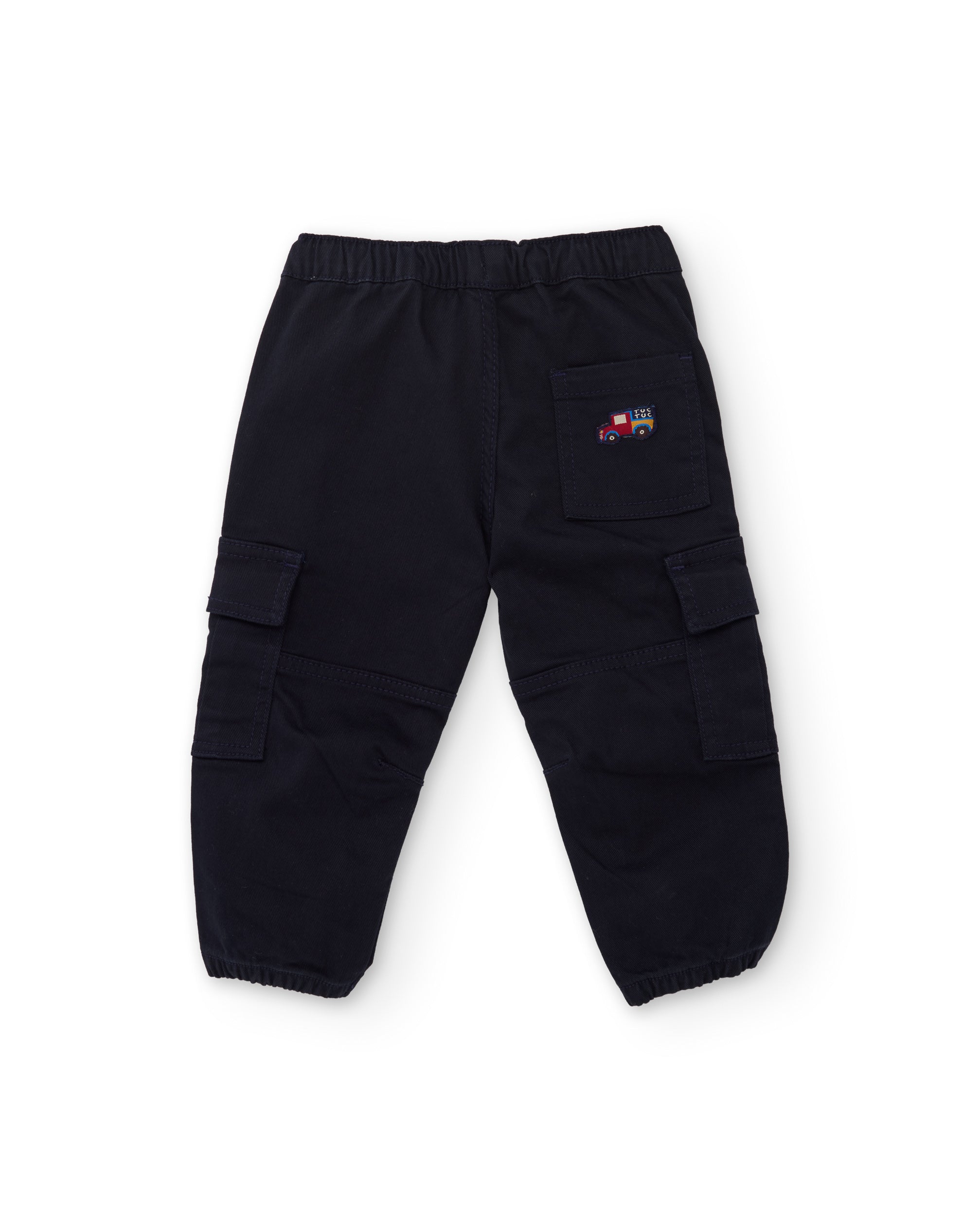 TucTuc Pantaloni Cargo Bambino Tasche Blu Navy