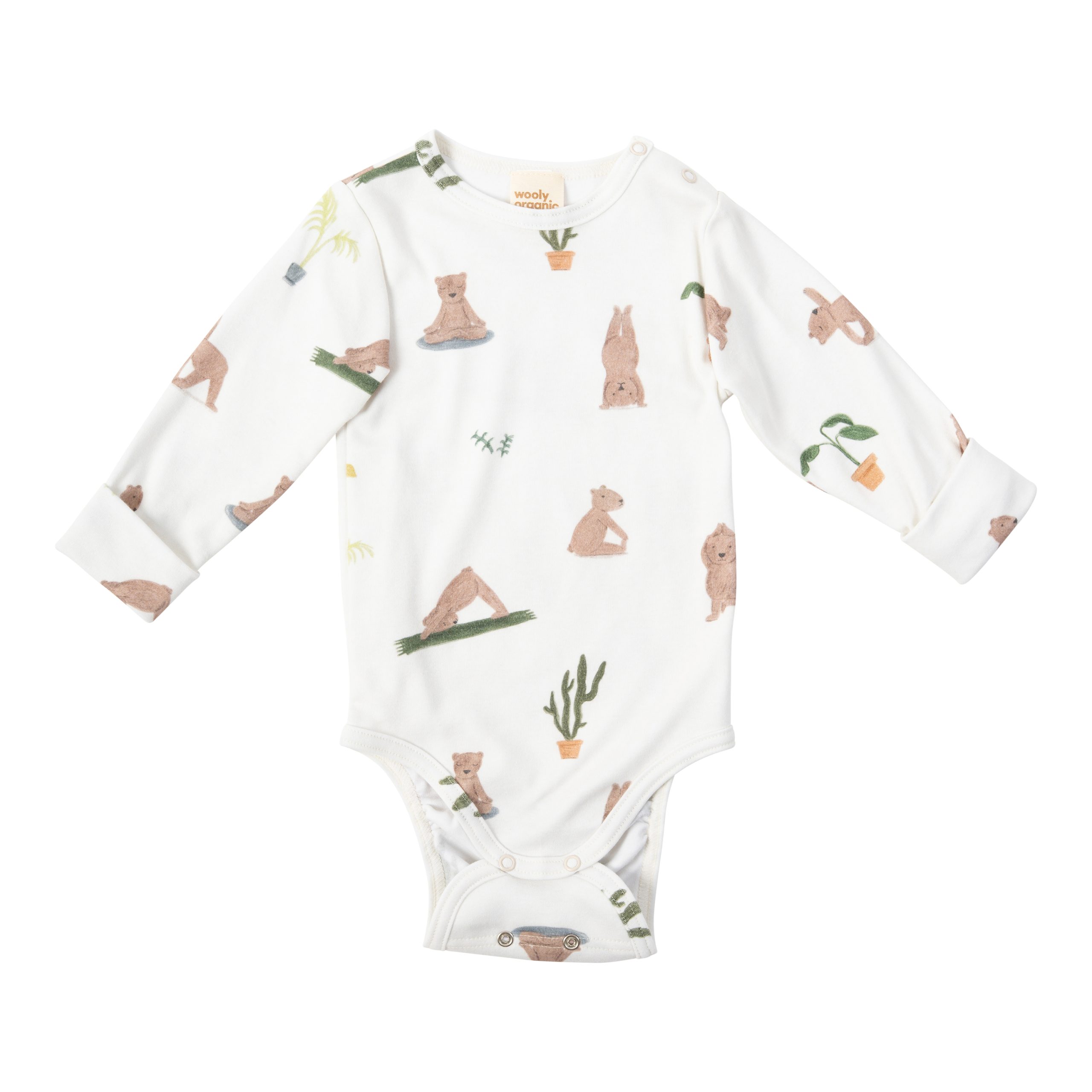 Woolly Organic Longsleeve Bodysuit body manica lunga cotone organico