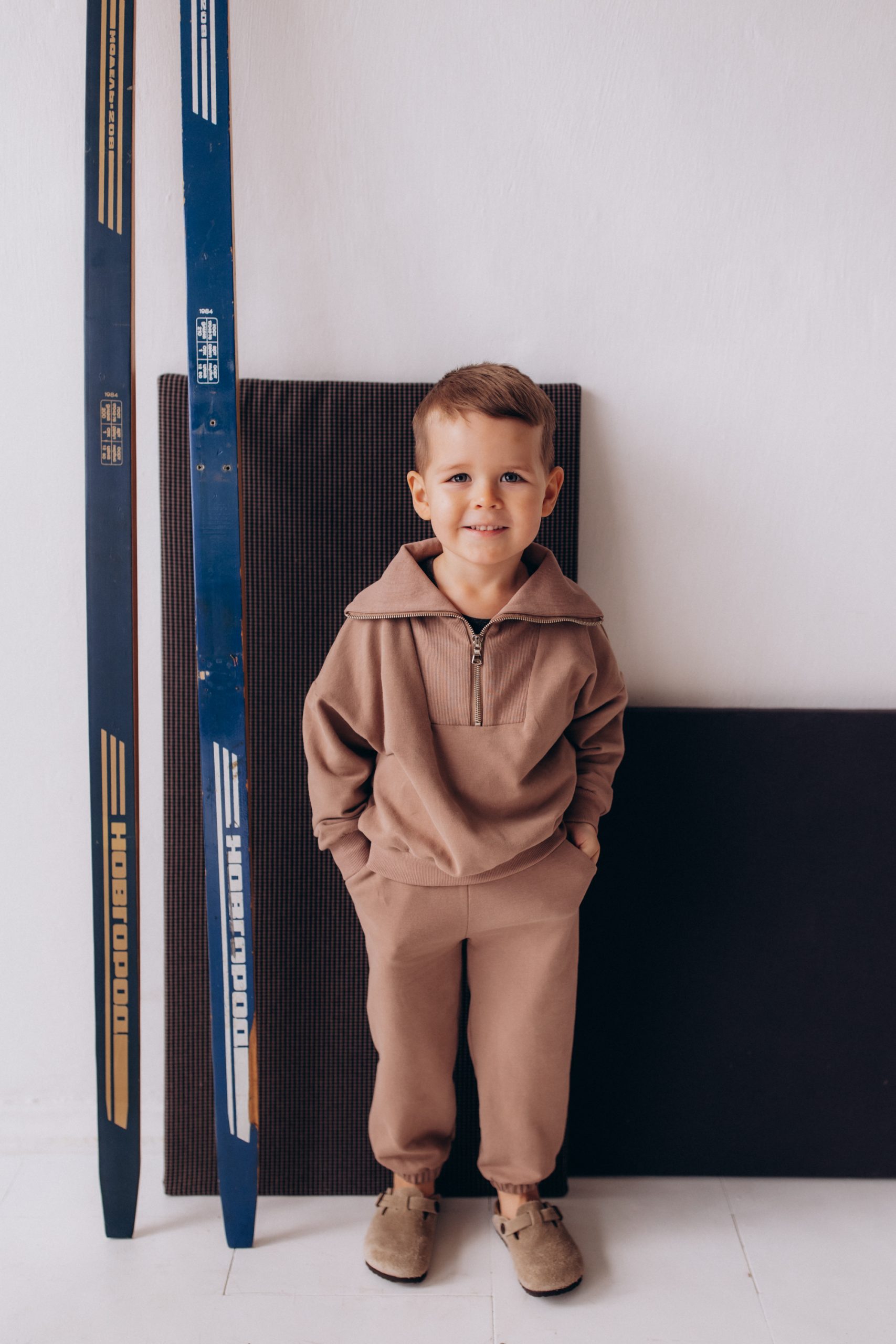 Woolly Organic Trousers AW26 pantaloni cotone bio taupe