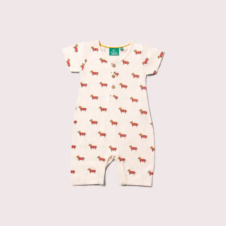 LITTLE GREEN RADICALS Bassotti Tutina Cotone Bio 6-9M
