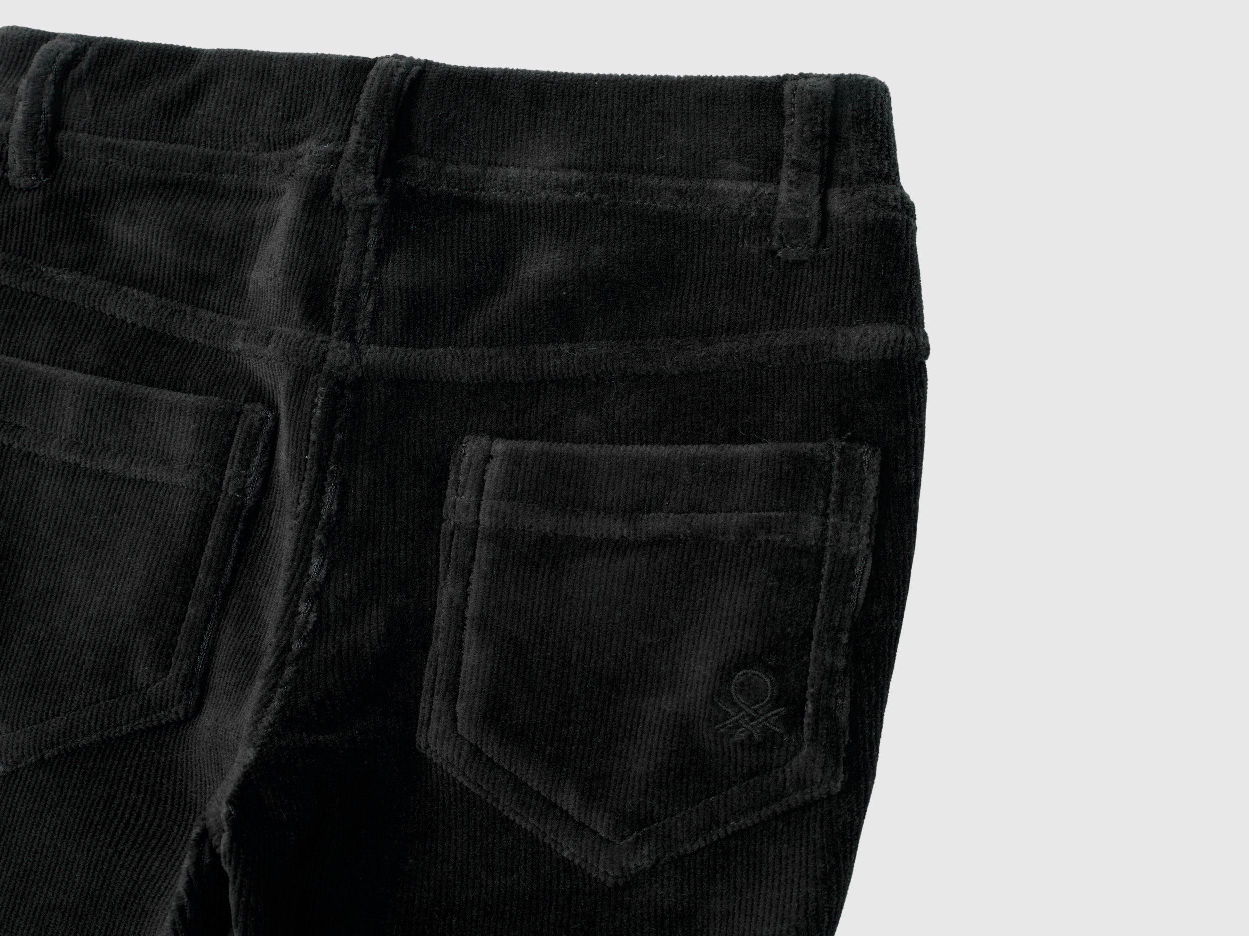 United Colors of Benetton Pantaloni ciniglia bimba cotone elasticizzato