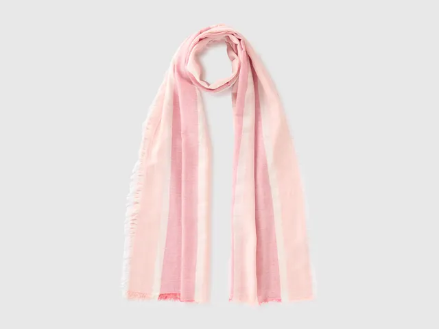 United Colors of Benetton Bags Sciarpa righe viscosa cotone taglia unica