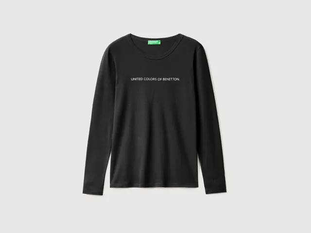 United Colors of Benetton T-Shirt Cotone Manica Lunga Taglia M