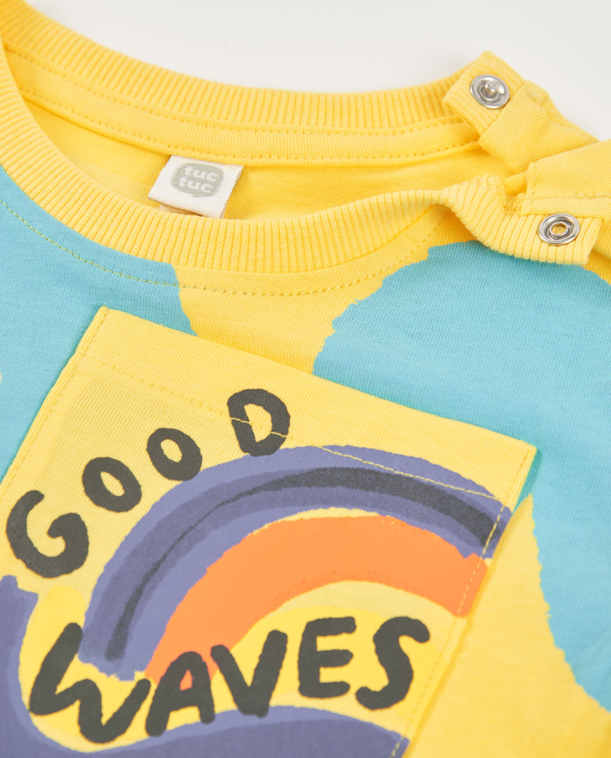 TucTuc Magliette T-shirt bambino taschino giallo cotone