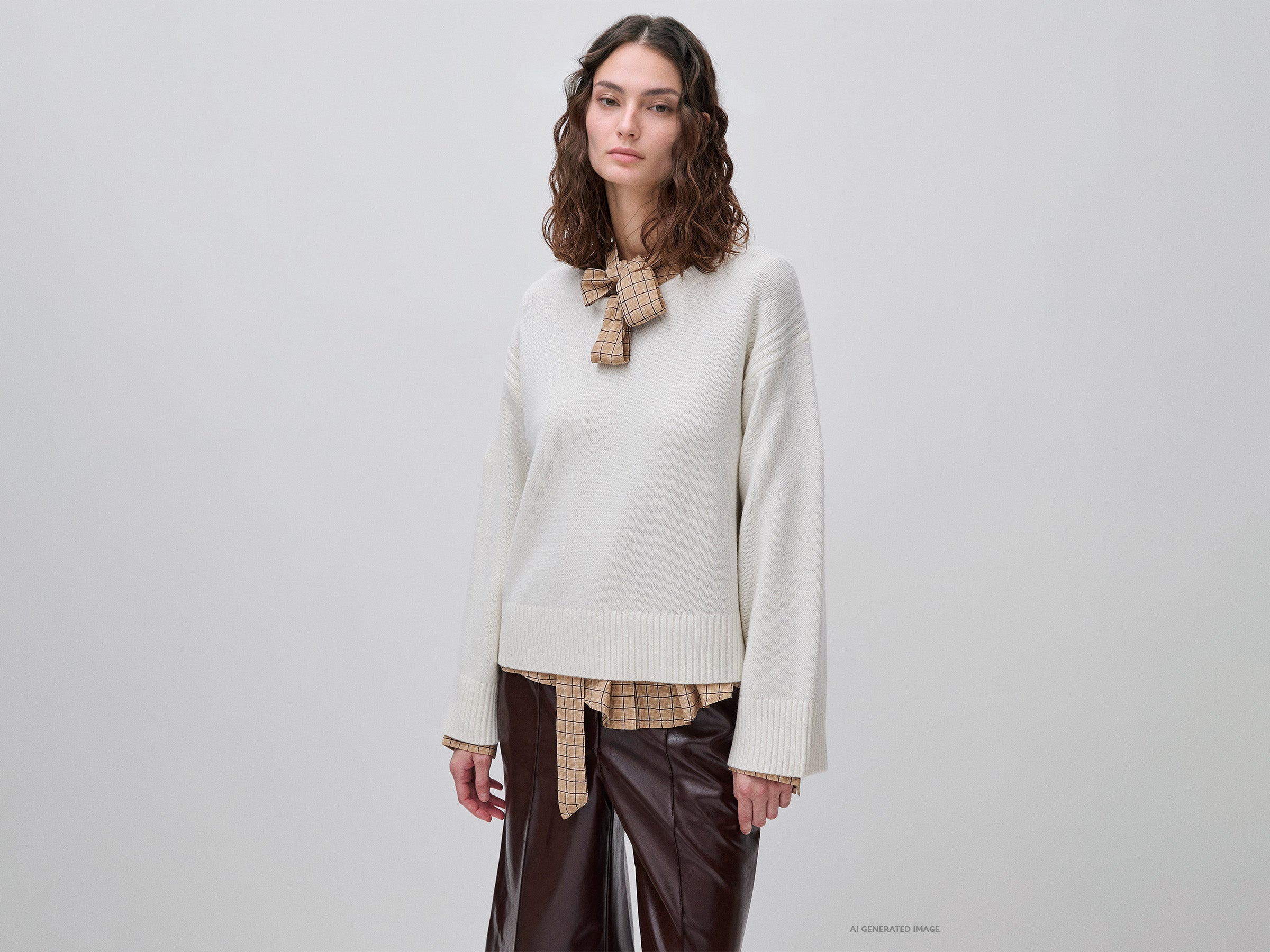 United Colors of Benetton Maglione Boxy Misto Lana Taglia XS