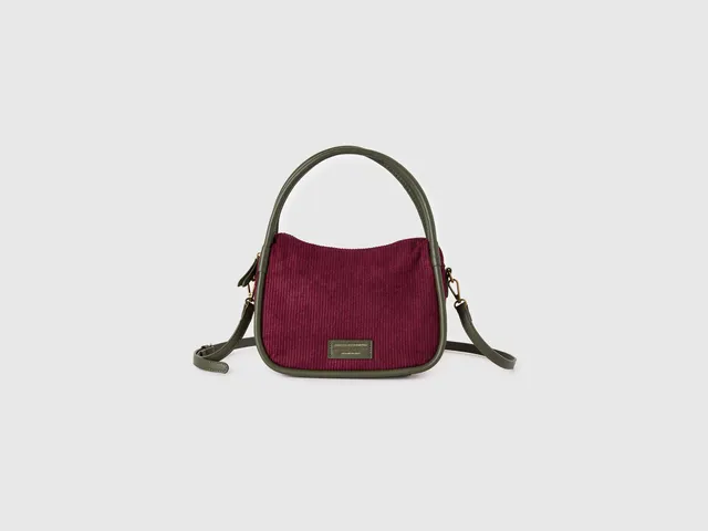 United Colors of Benetton Velvet shoulder bag borsa OS velluto