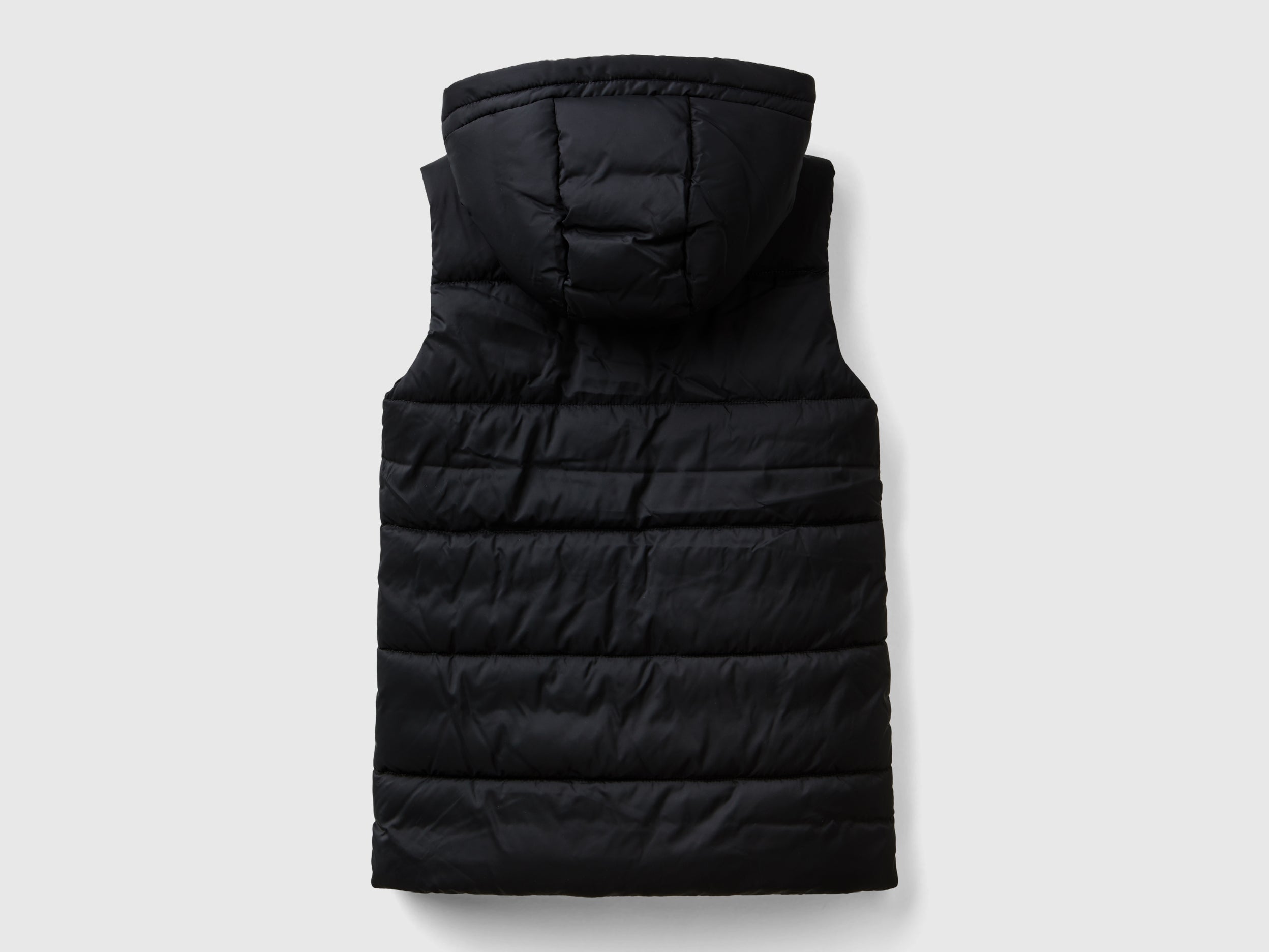 United Colors of Benetton Gilet imbottito cappuccio tecnico zip