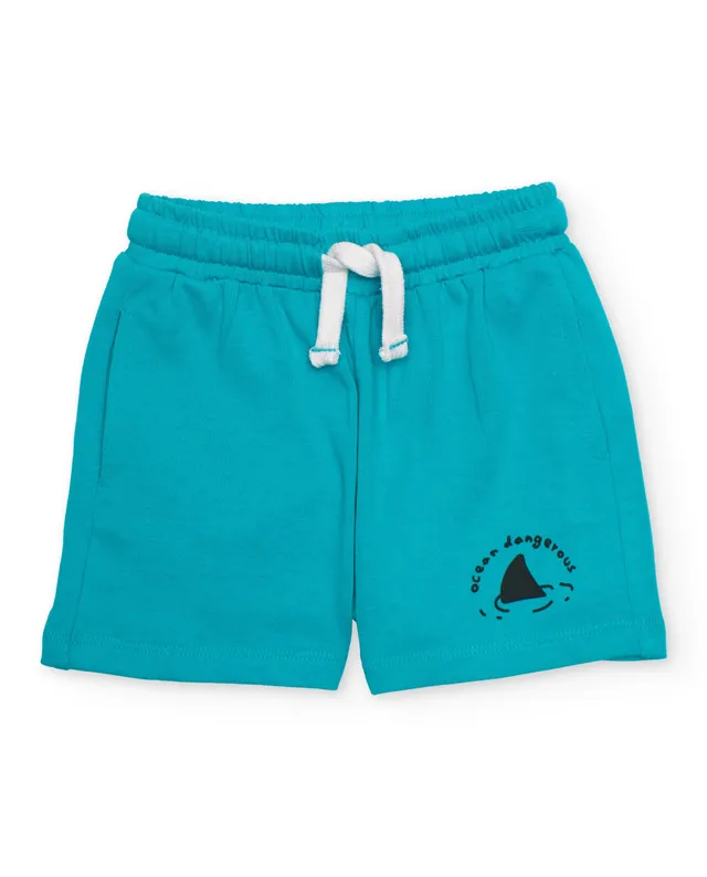 TucTuc Bermuda maglia bambino turchese vita elasticizzata