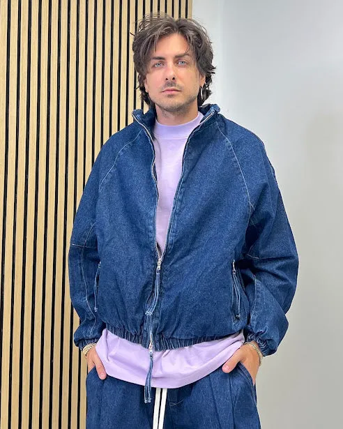 Sottosopra Duca Homme bomber jeans uomo grigio taglia M