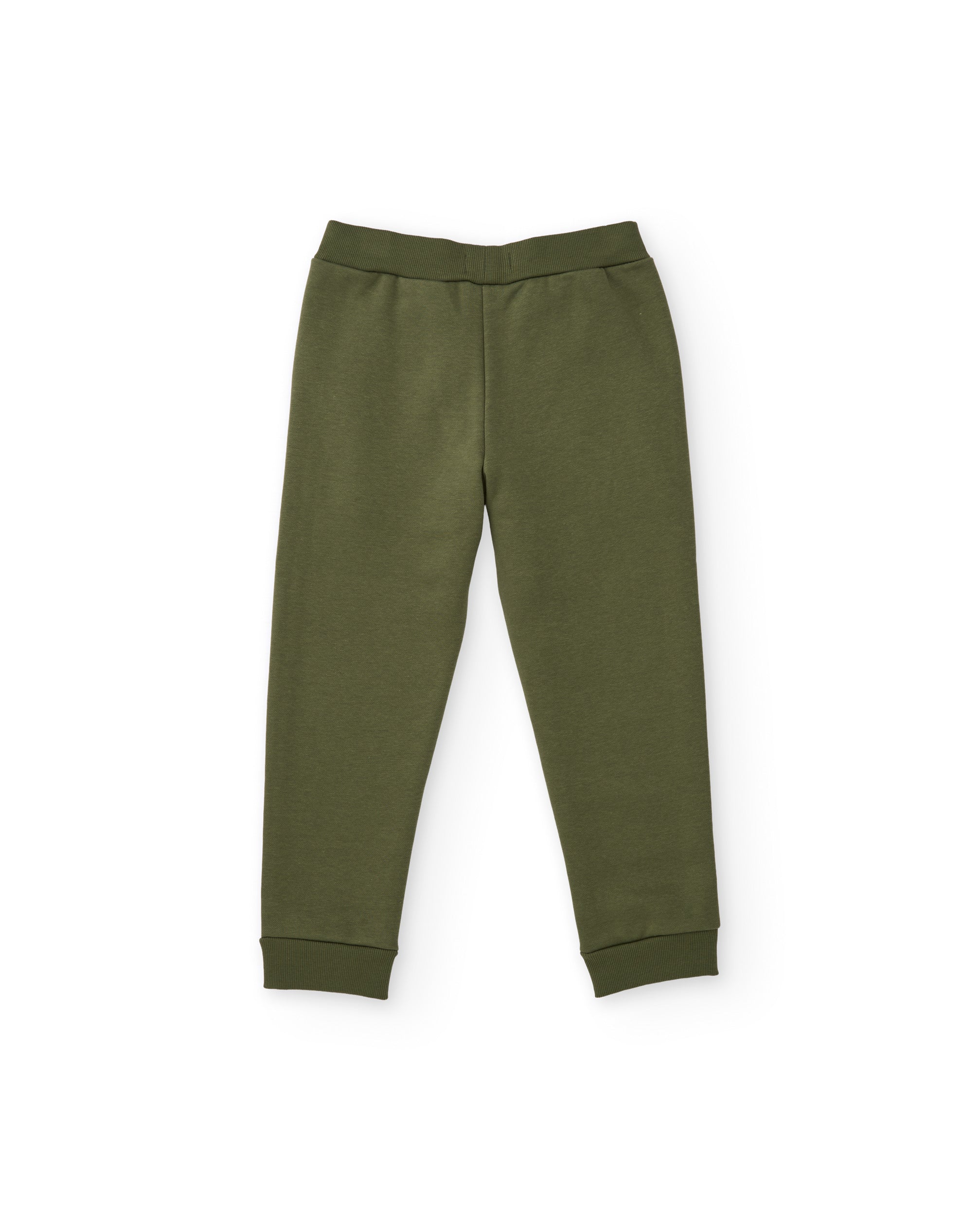 TucTuc Pantaloni tuta bambino verde oliva con tasche