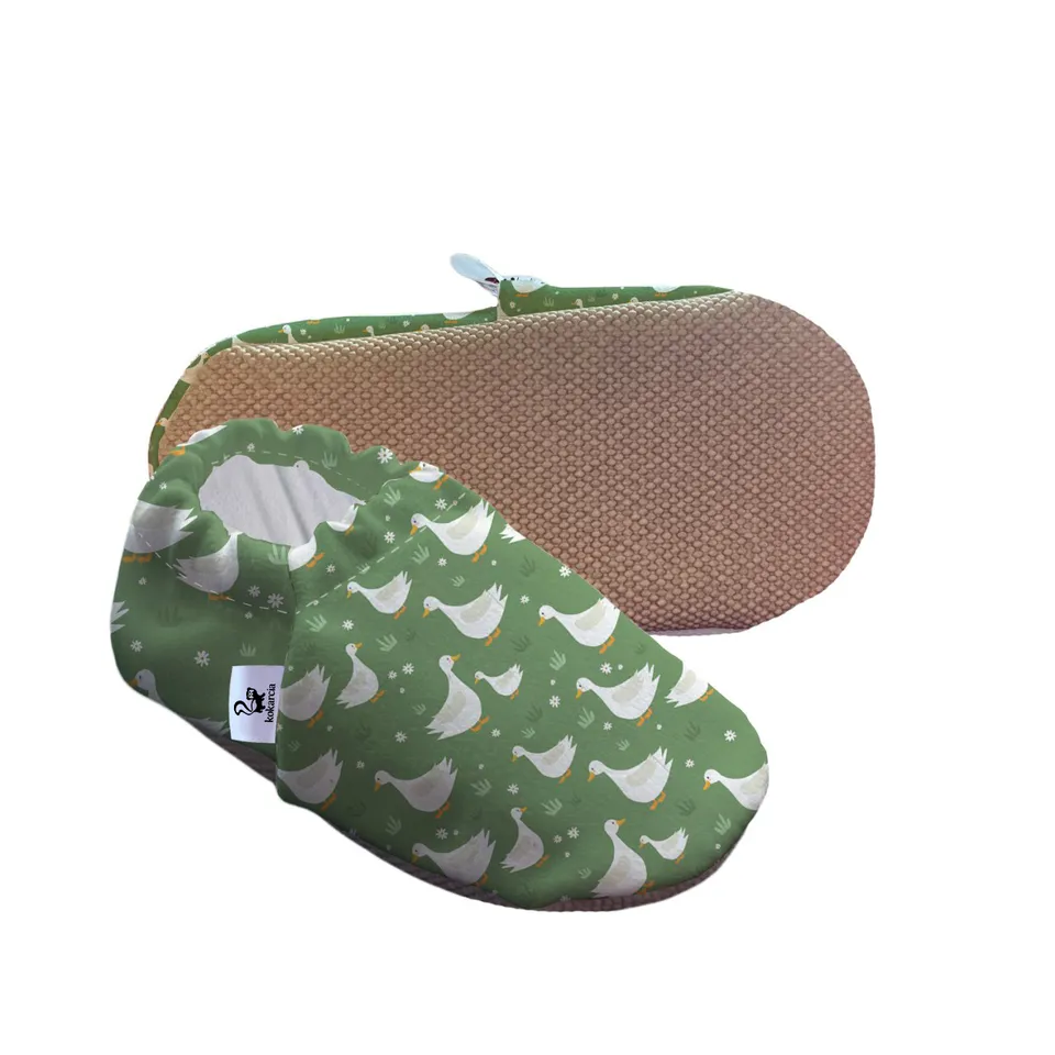 Kocarcia Kokopatik Anatra Verde scarpine cotone antiscivolo