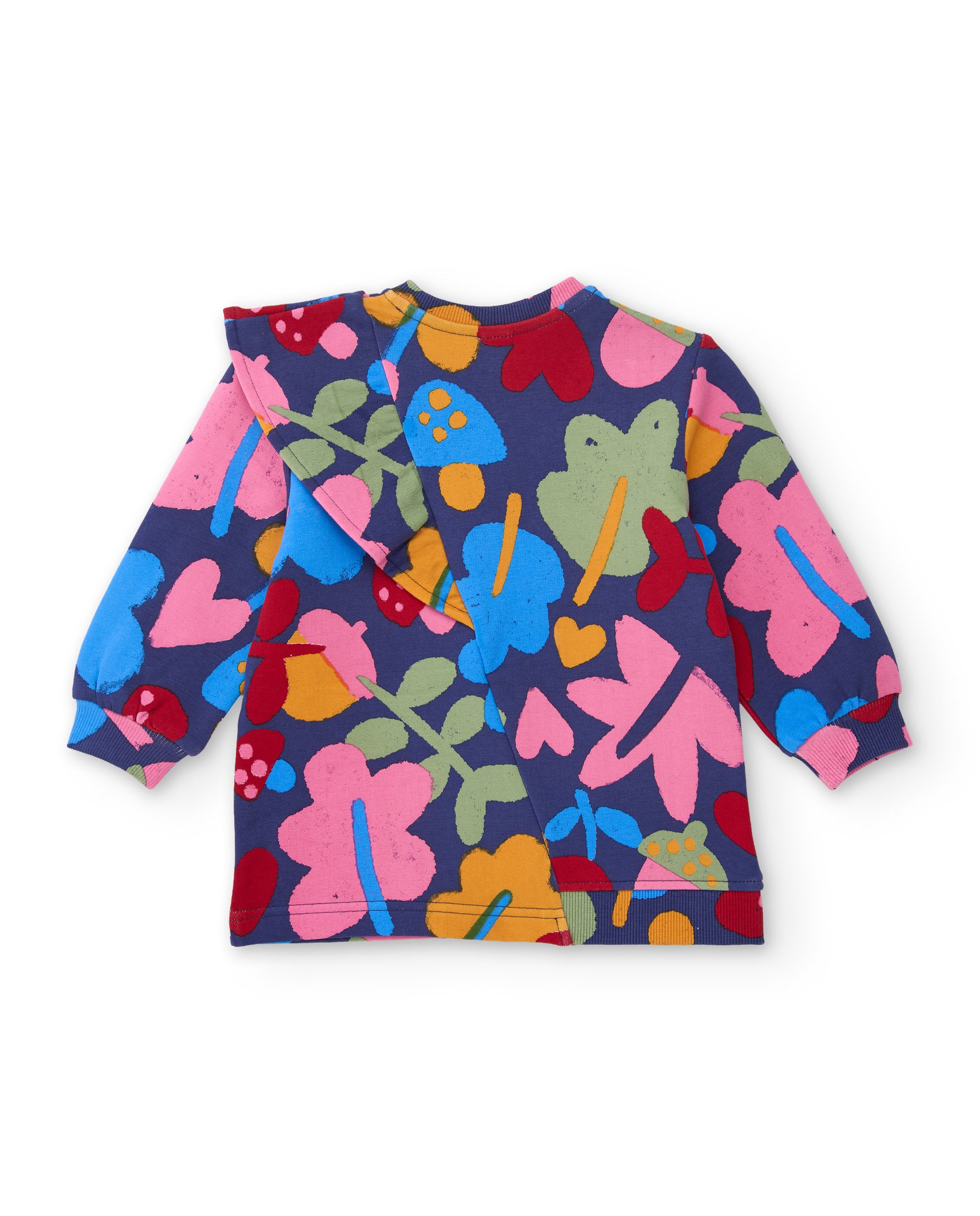 TucTuc Vestiti vestito bambina multicolor felpa floreale