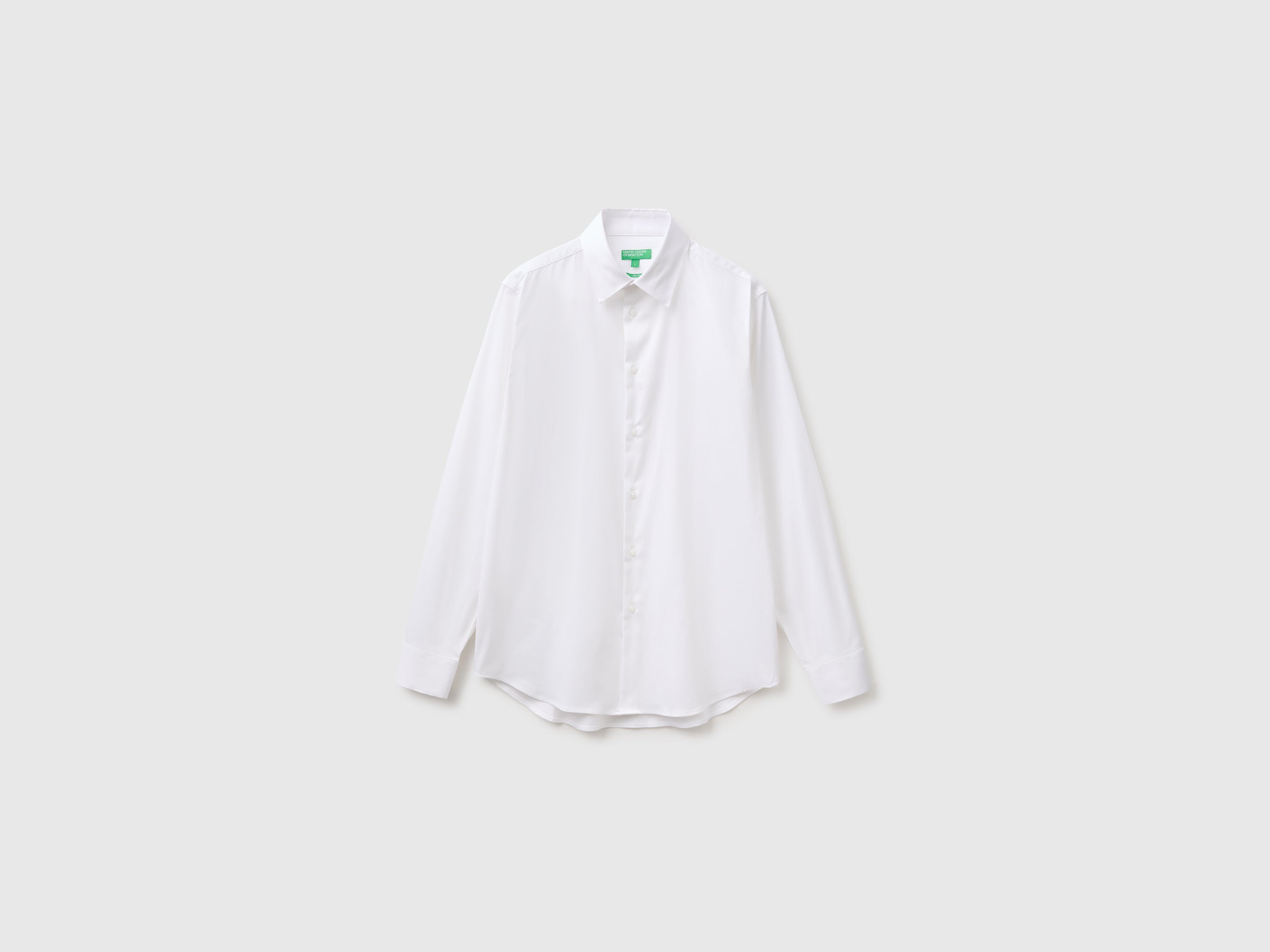 United Colors of Benetton Camicia Uomo Cotone Slim Collo Classico S